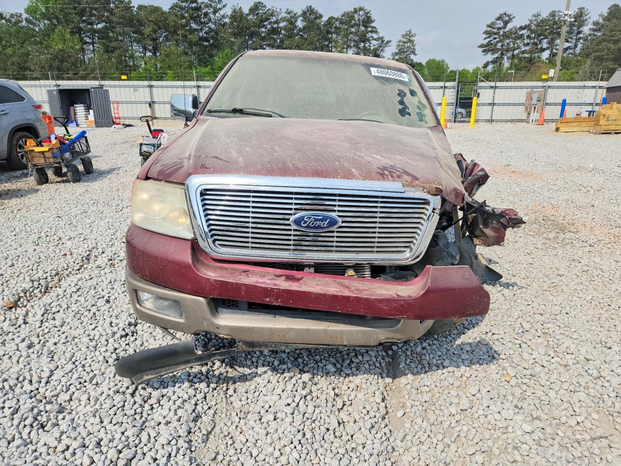 2005 Ford F150 Supercrew Maroon vin: 1FTPW12585FB03893