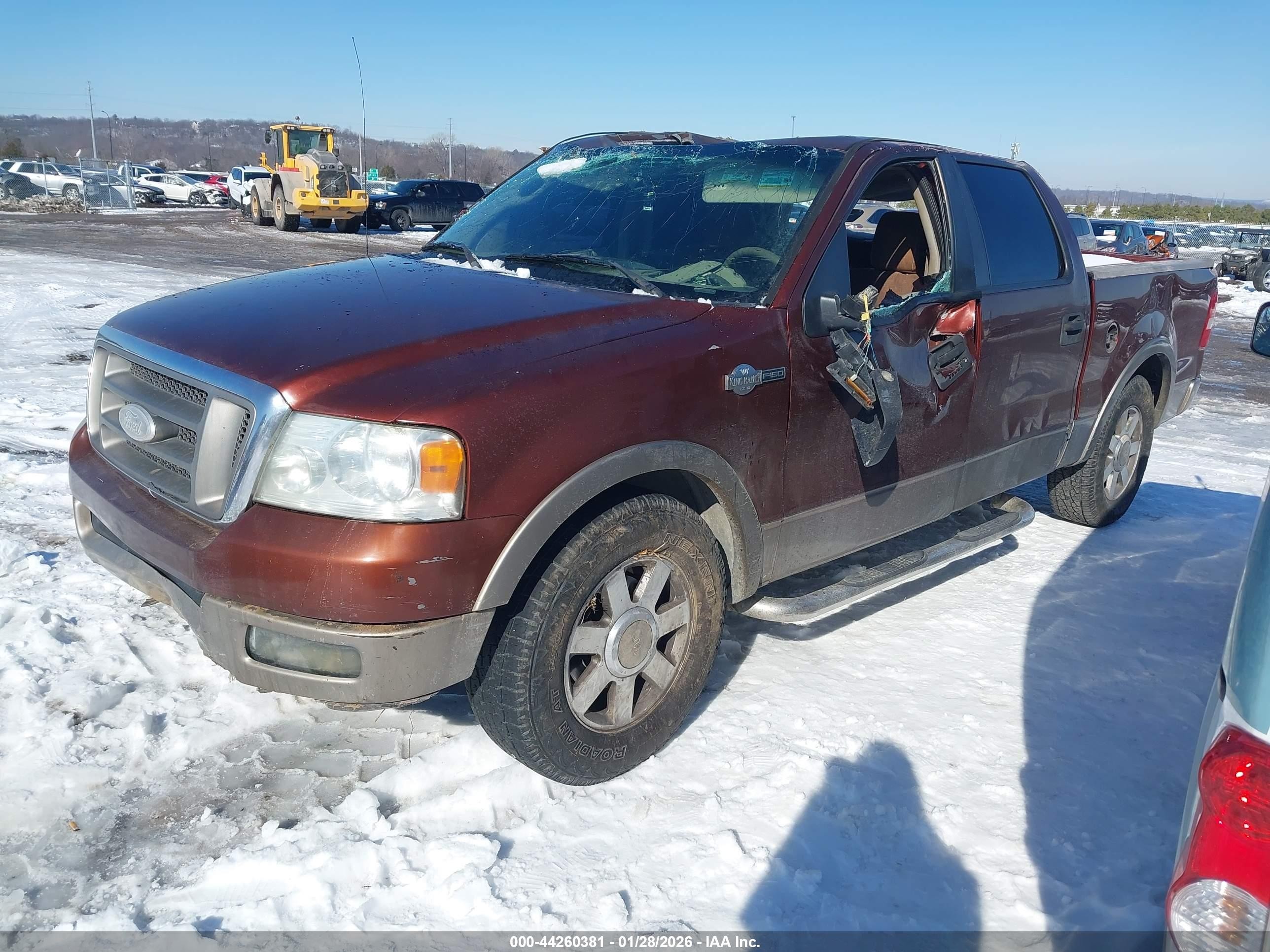 2005 Ford F-150 Lariat/xlt Burgundy vin: 1FTPW12585KC82766