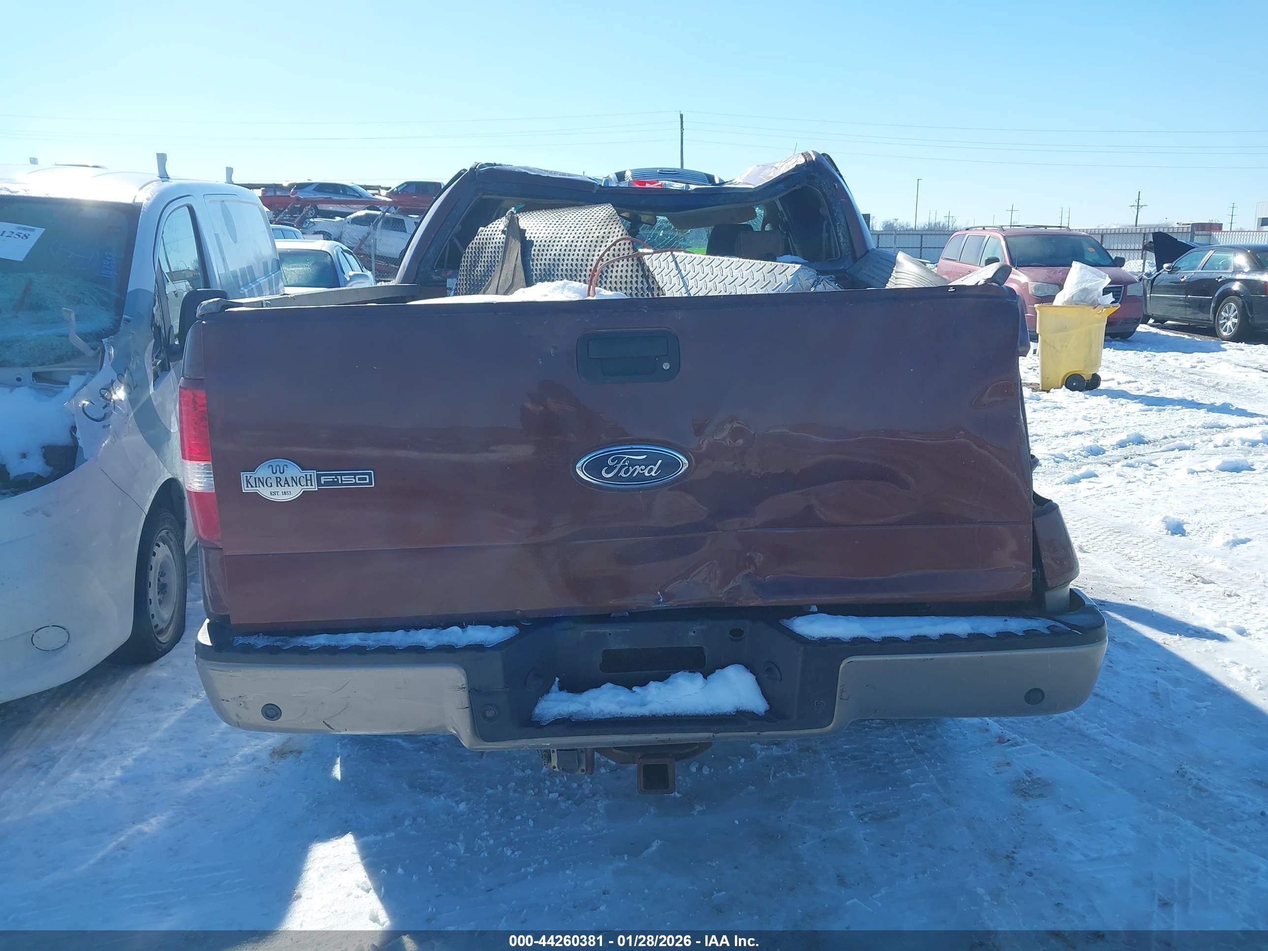 2005 Ford F-150 Lariat/xlt Burgundy vin: 1FTPW12585KC82766