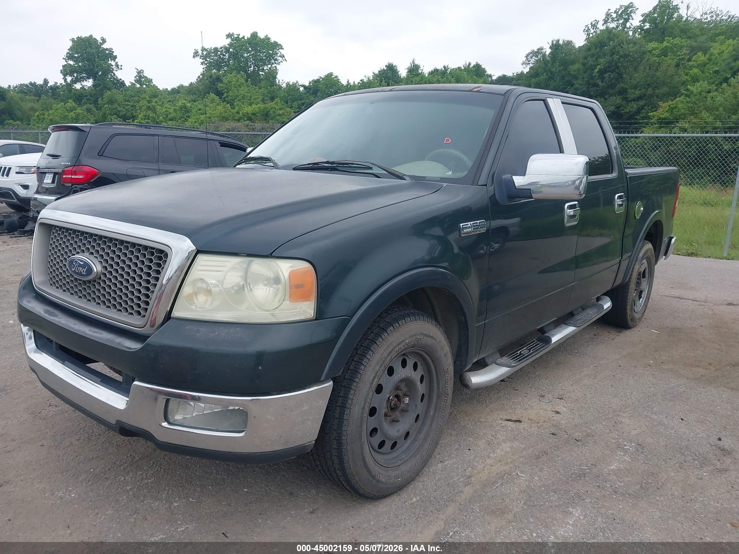 2005 Ford F-150 Lariat/xlt Green vin: 1FTPW12585KF08188