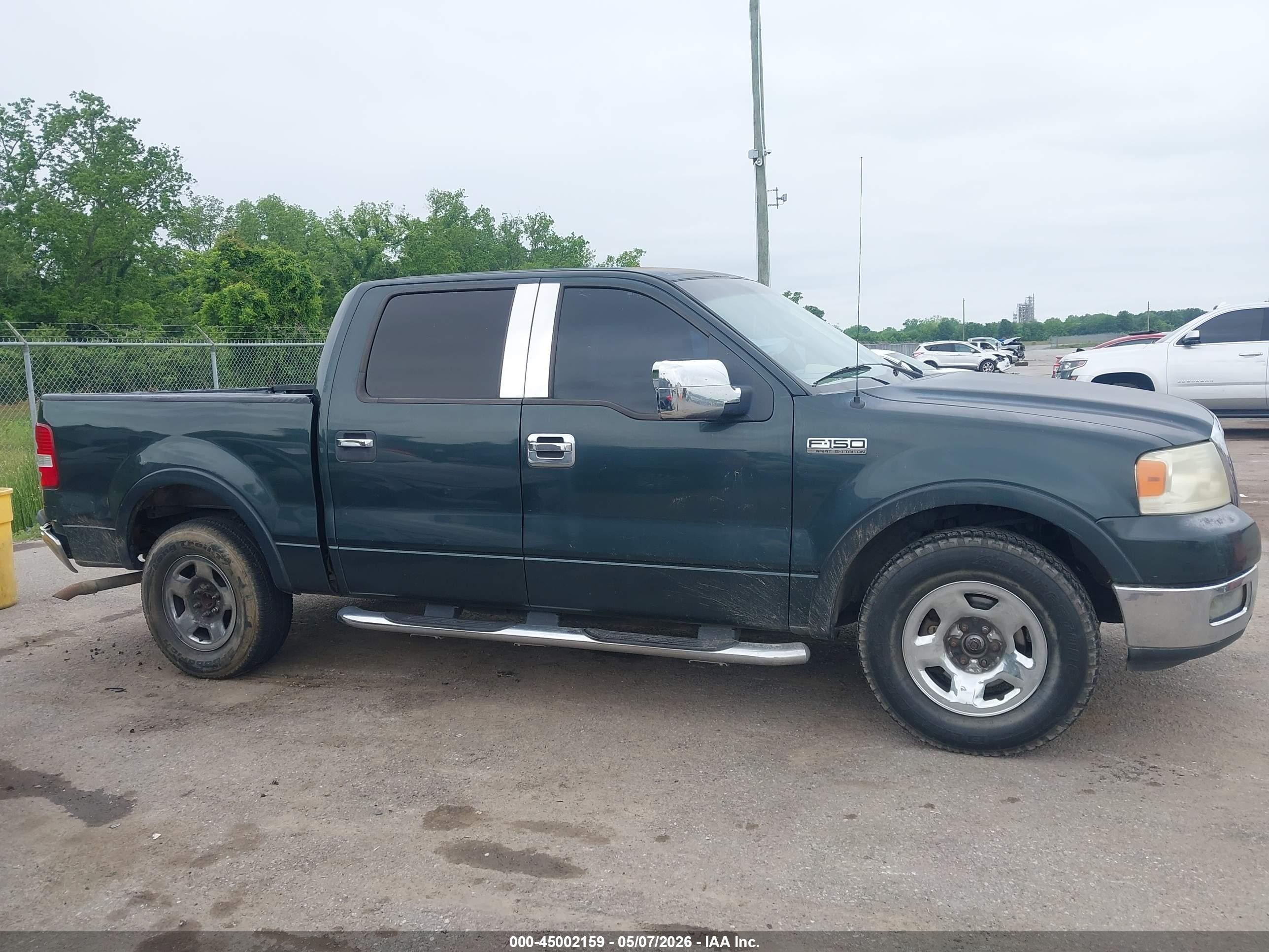 2005 Ford F-150 Lariat/xlt Green vin: 1FTPW12585KF08188