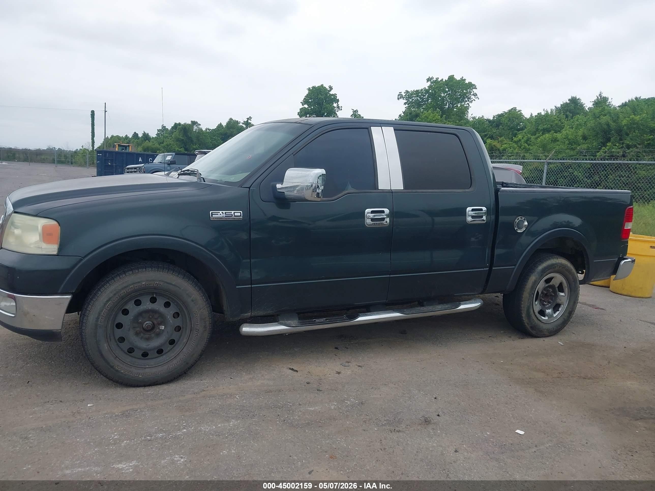 2005 Ford F-150 Lariat/xlt Green vin: 1FTPW12585KF08188