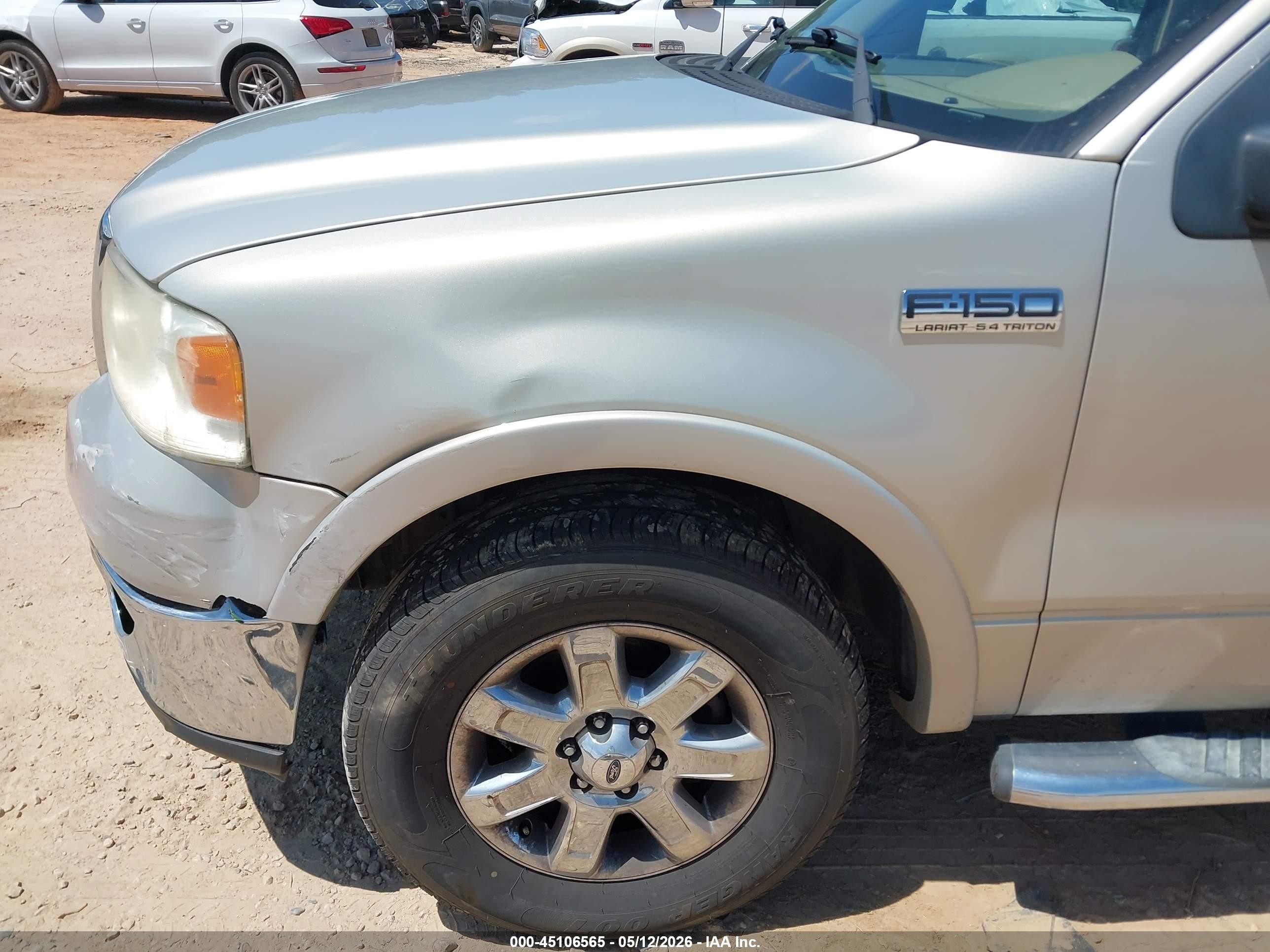 2006 Ford F-150 Lariat/xlt Silver vin: 1FTPW12586FA17355