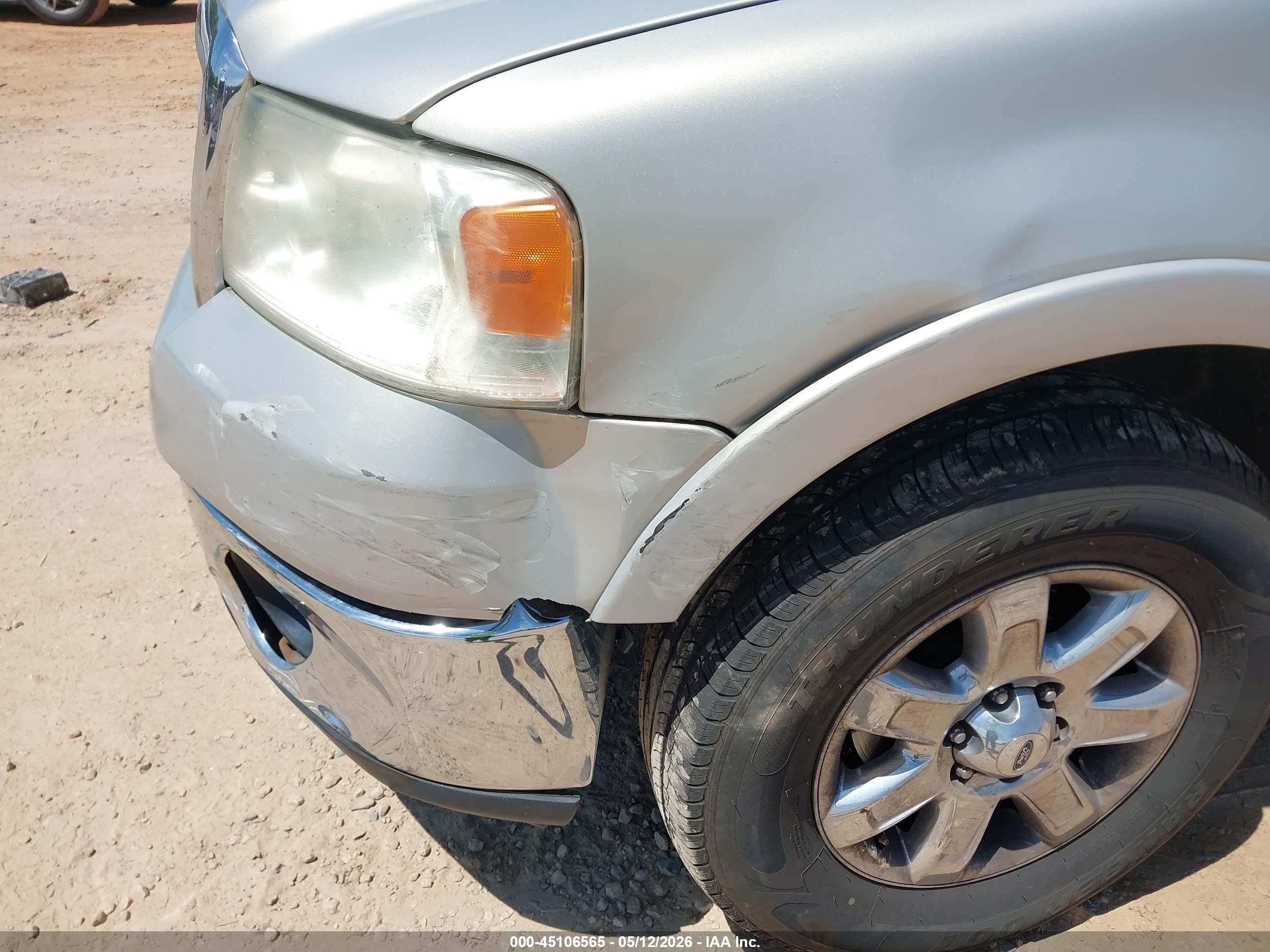 2006 Ford F-150 Lariat/xlt Silver vin: 1FTPW12586FA17355