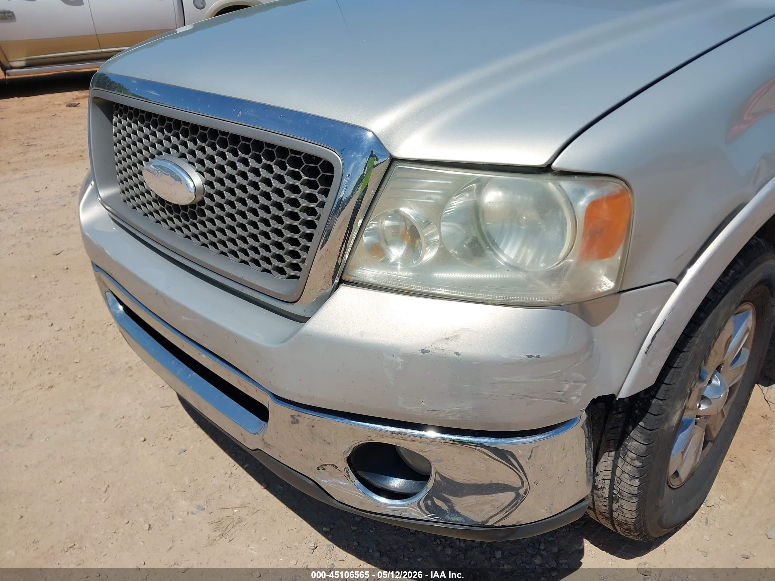 2006 Ford F-150 Lariat/xlt Silver vin: 1FTPW12586FA17355