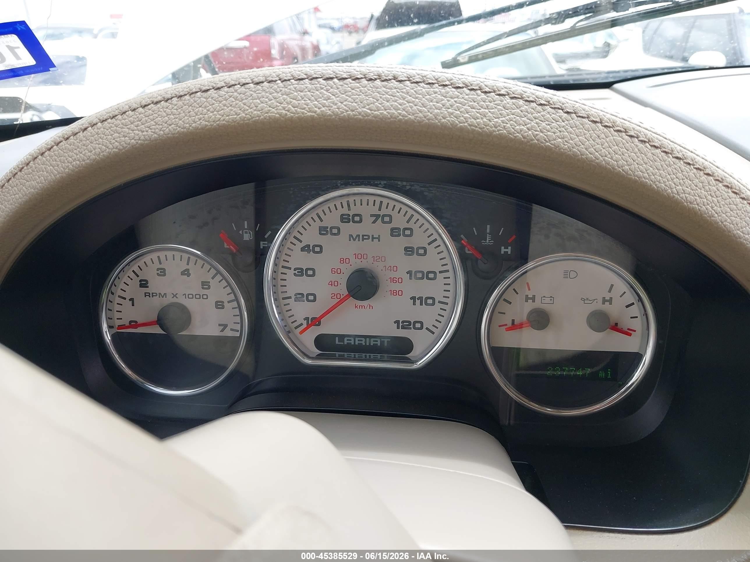 2006 Ford F-150 Lariat/xlt White vin: 1FTPW12586KB04342