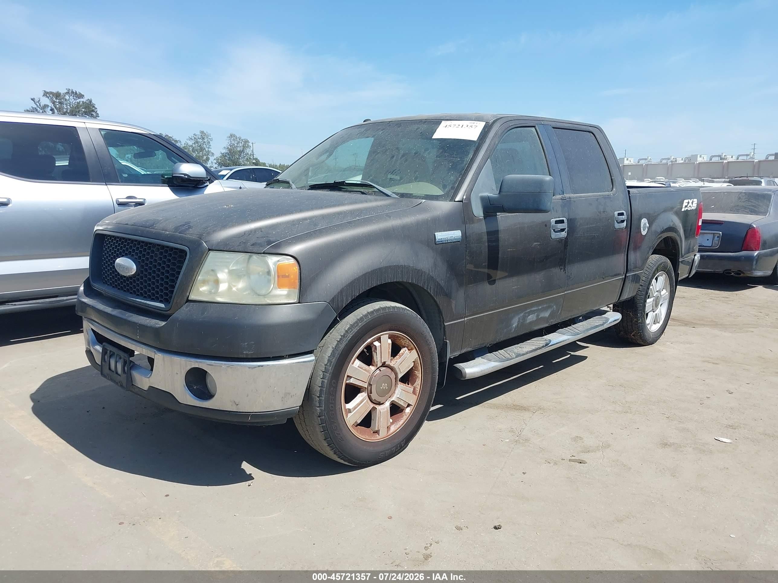 2006 Ford F-150 Lariat/xlt Gray vin: 1FTPW12586KC47422