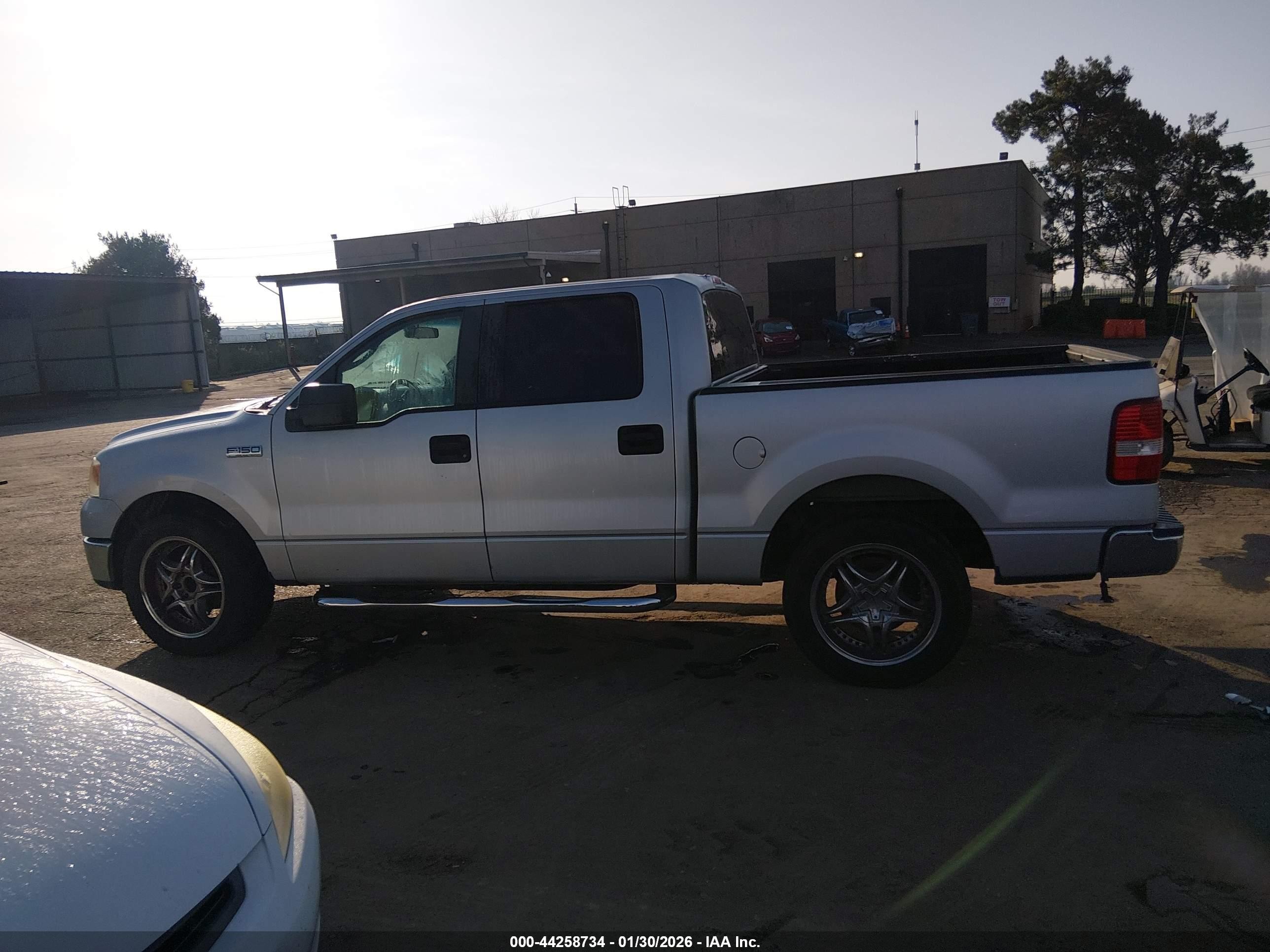 2007 Ford F-150 Lariat/xlt Silver vin: 1FTPW12587KC82074