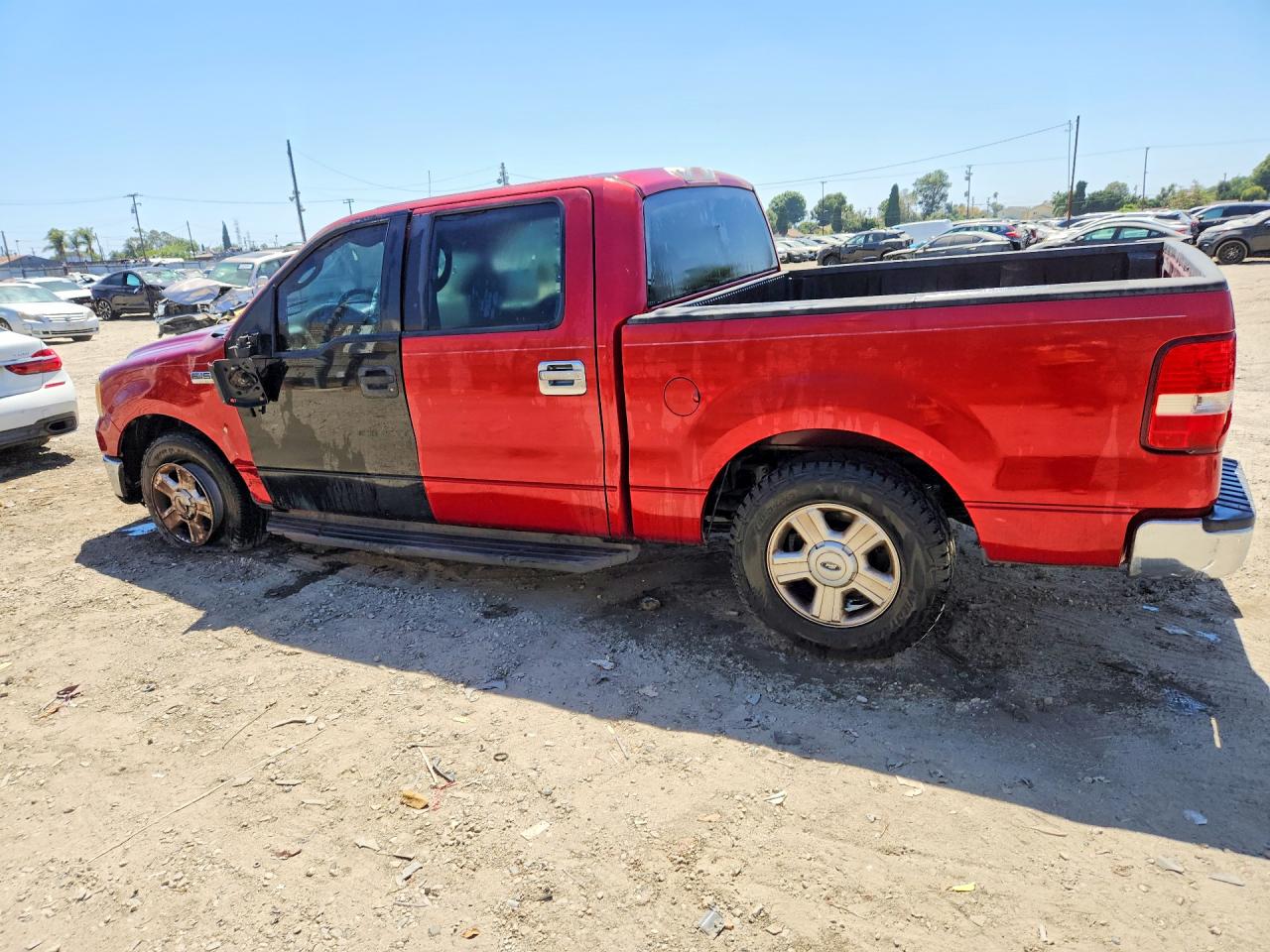2008 Ford F150 Supercrew Red vin: 1FTPW12588FB16809