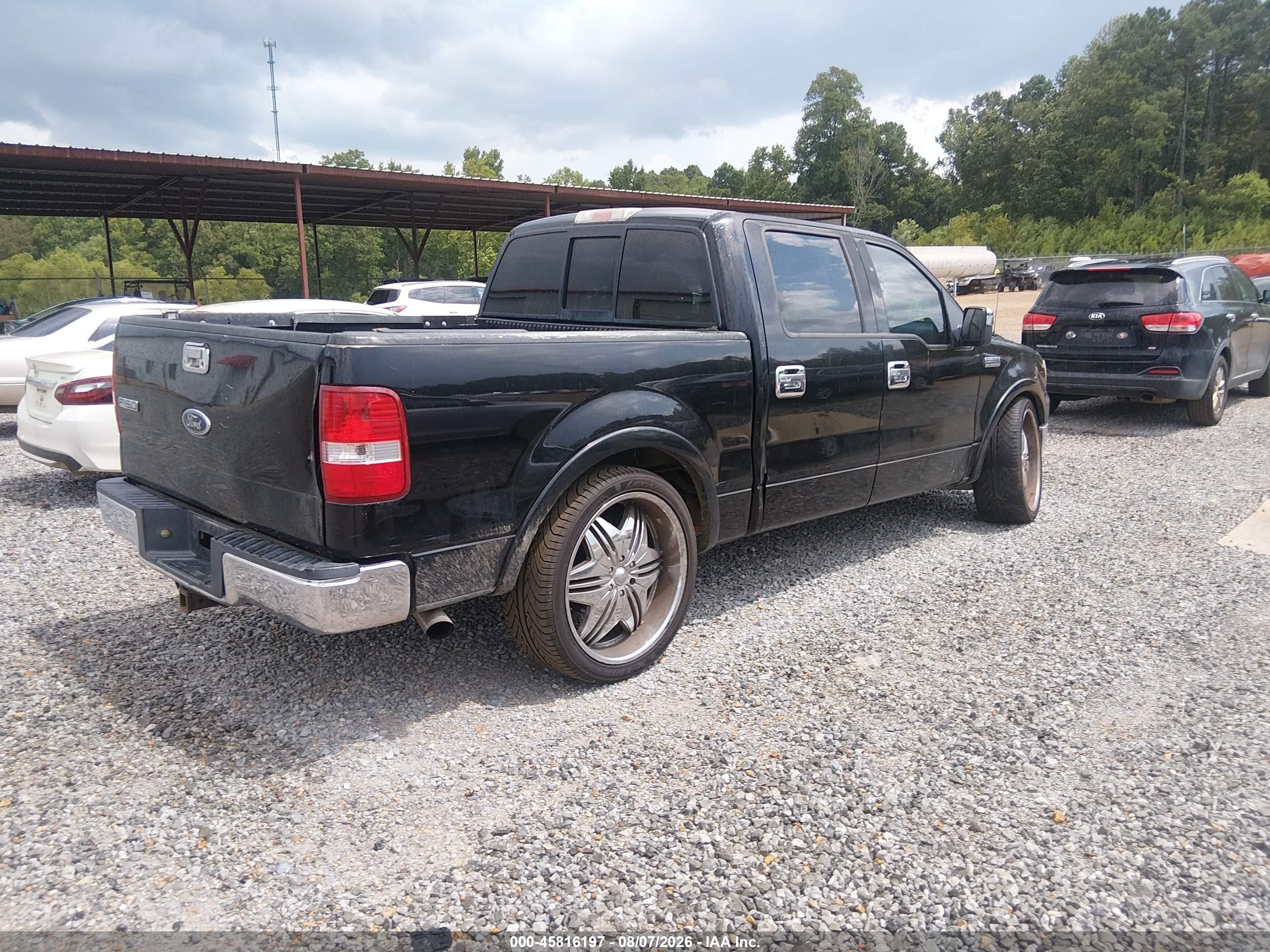 2004 Ford F-150 Lariat/xlt Black vin: 1FTPW12594FA19726