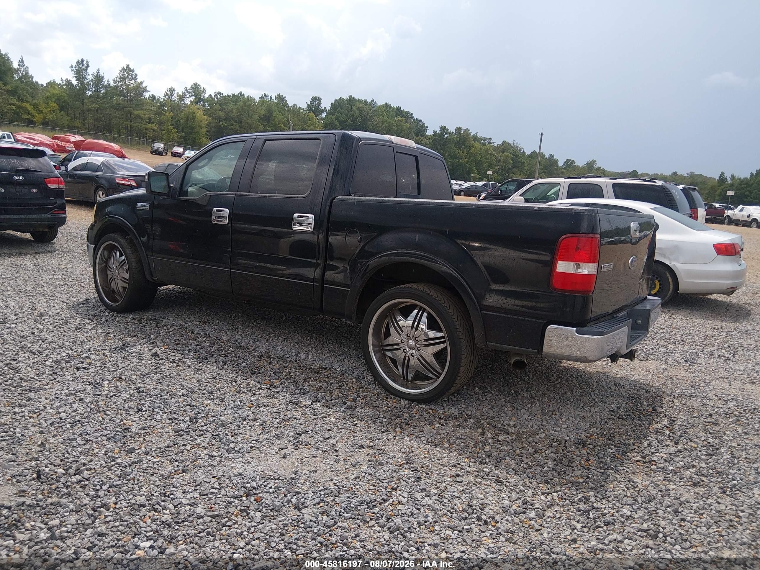 2004 Ford F-150 Lariat/xlt Black vin: 1FTPW12594FA19726