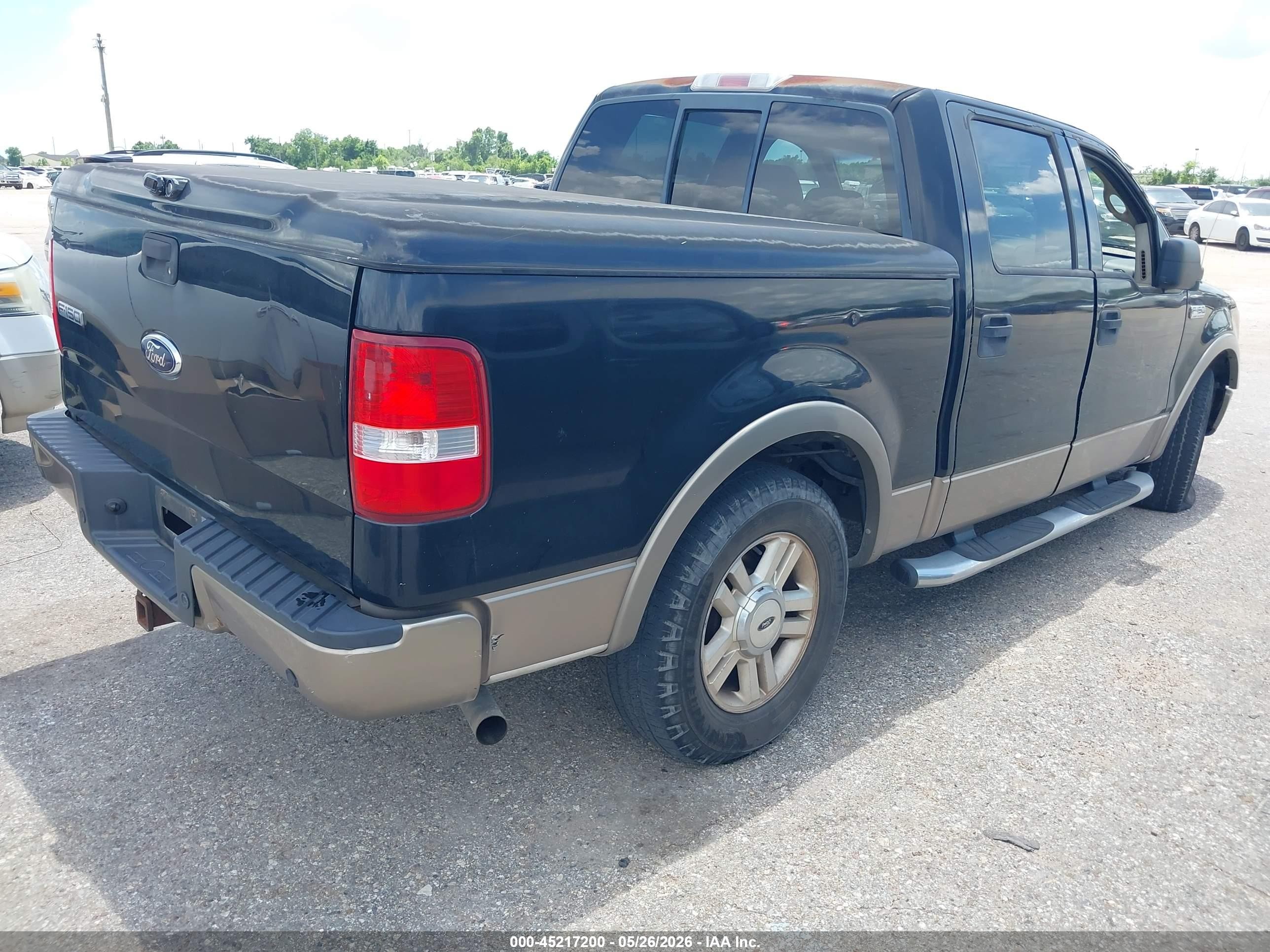 2004 Ford F-150 Lariat/xlt Black vin: 1FTPW12594KC10375