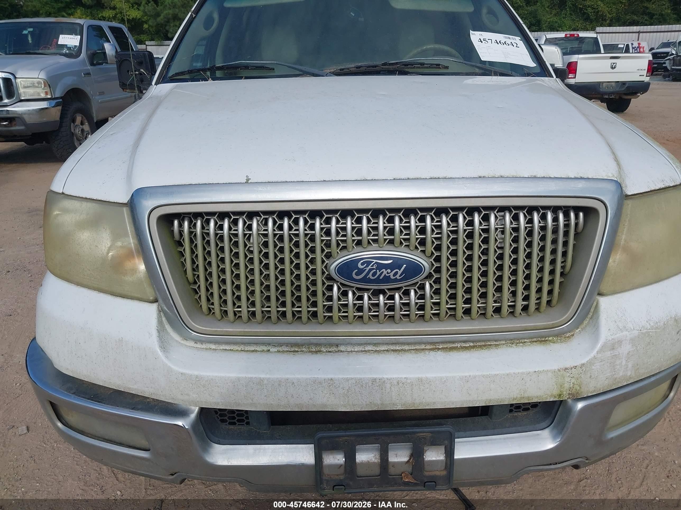 2004 Ford F-150 Lariat/xlt White vin: 1FTPW12594KD37742