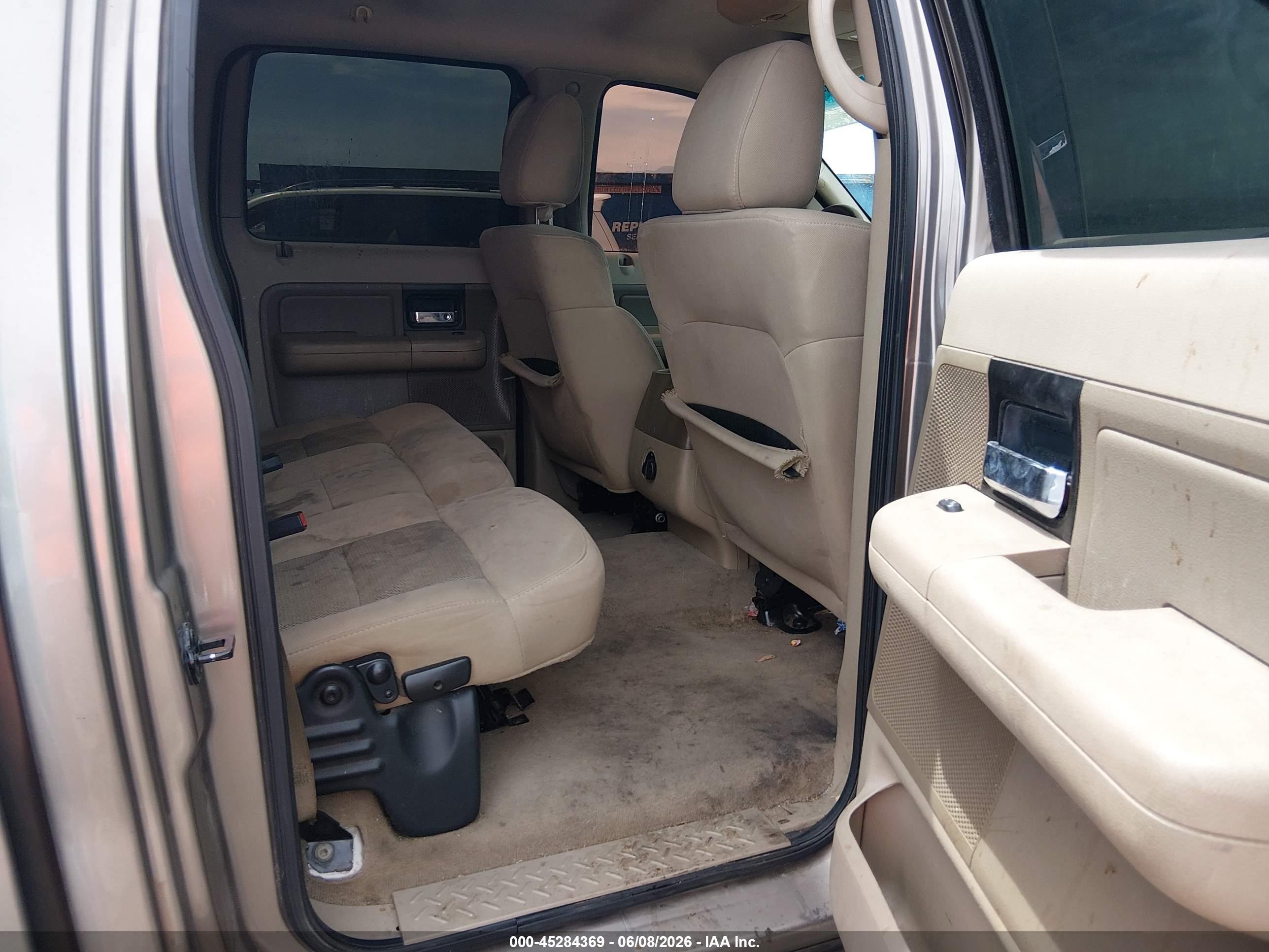 2005 Ford F-150 Lariat/xlt Champagne vin: 1FTPW12595FB20623