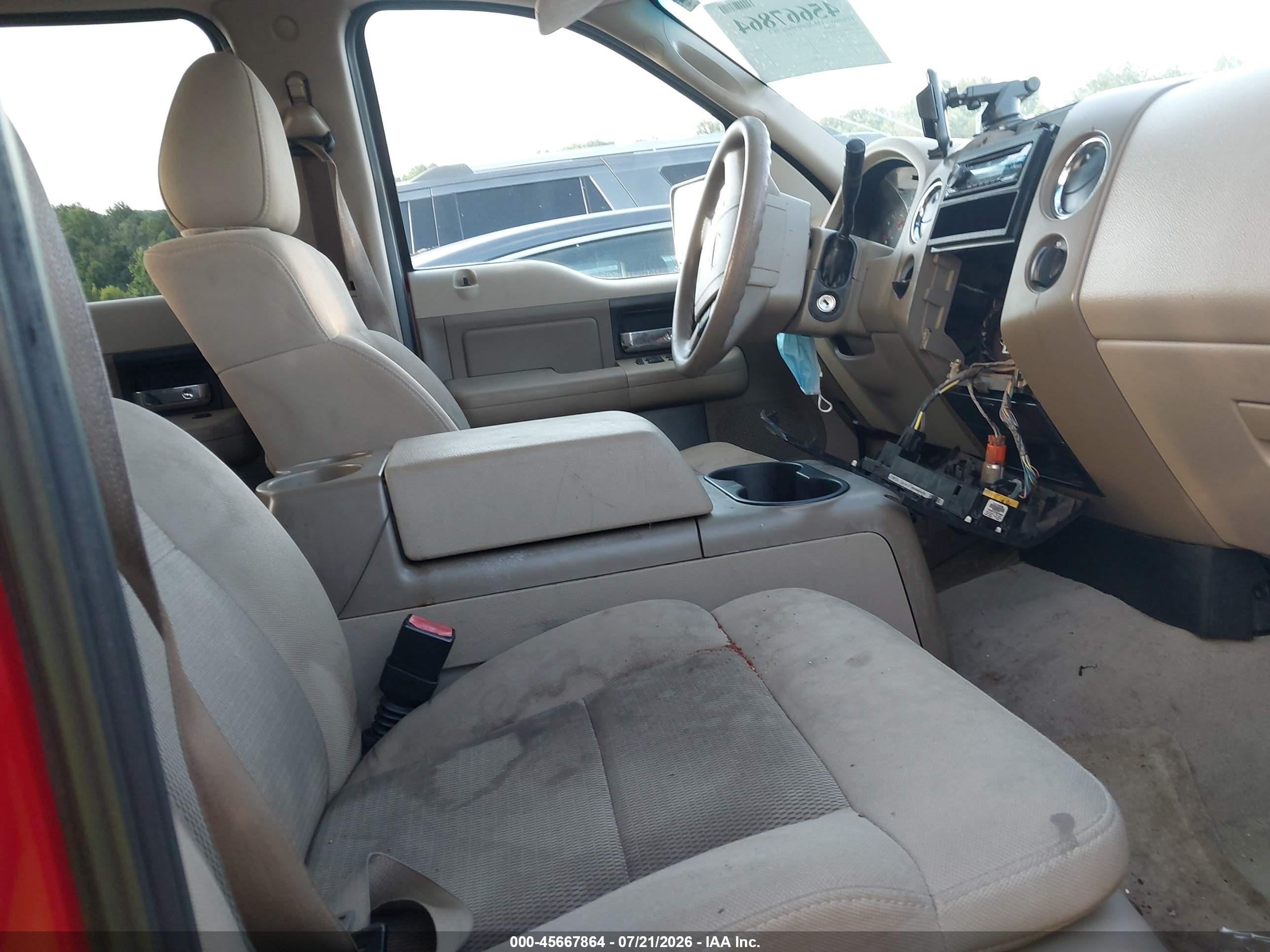 2005 Ford F-150 Lariat/xlt Red vin: 1FTPW12595KC60503
