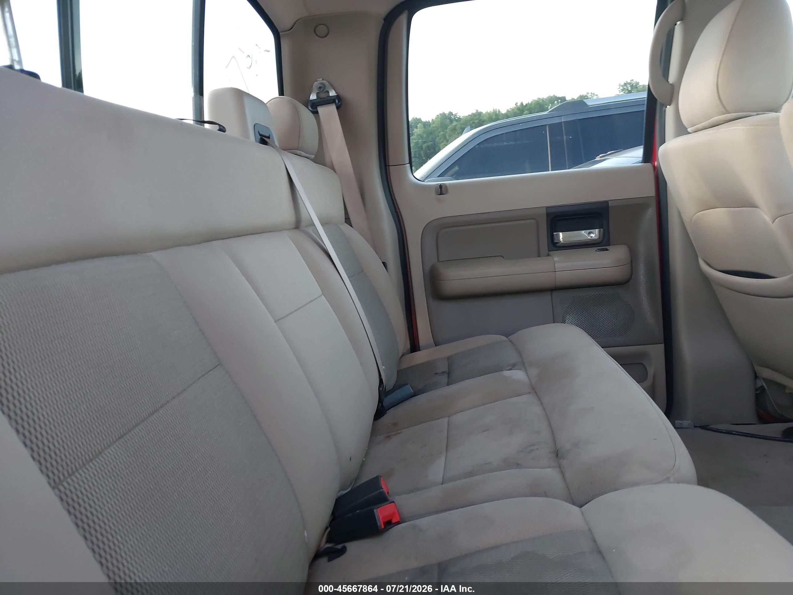 2005 Ford F-150 Lariat/xlt Red vin: 1FTPW12595KC60503