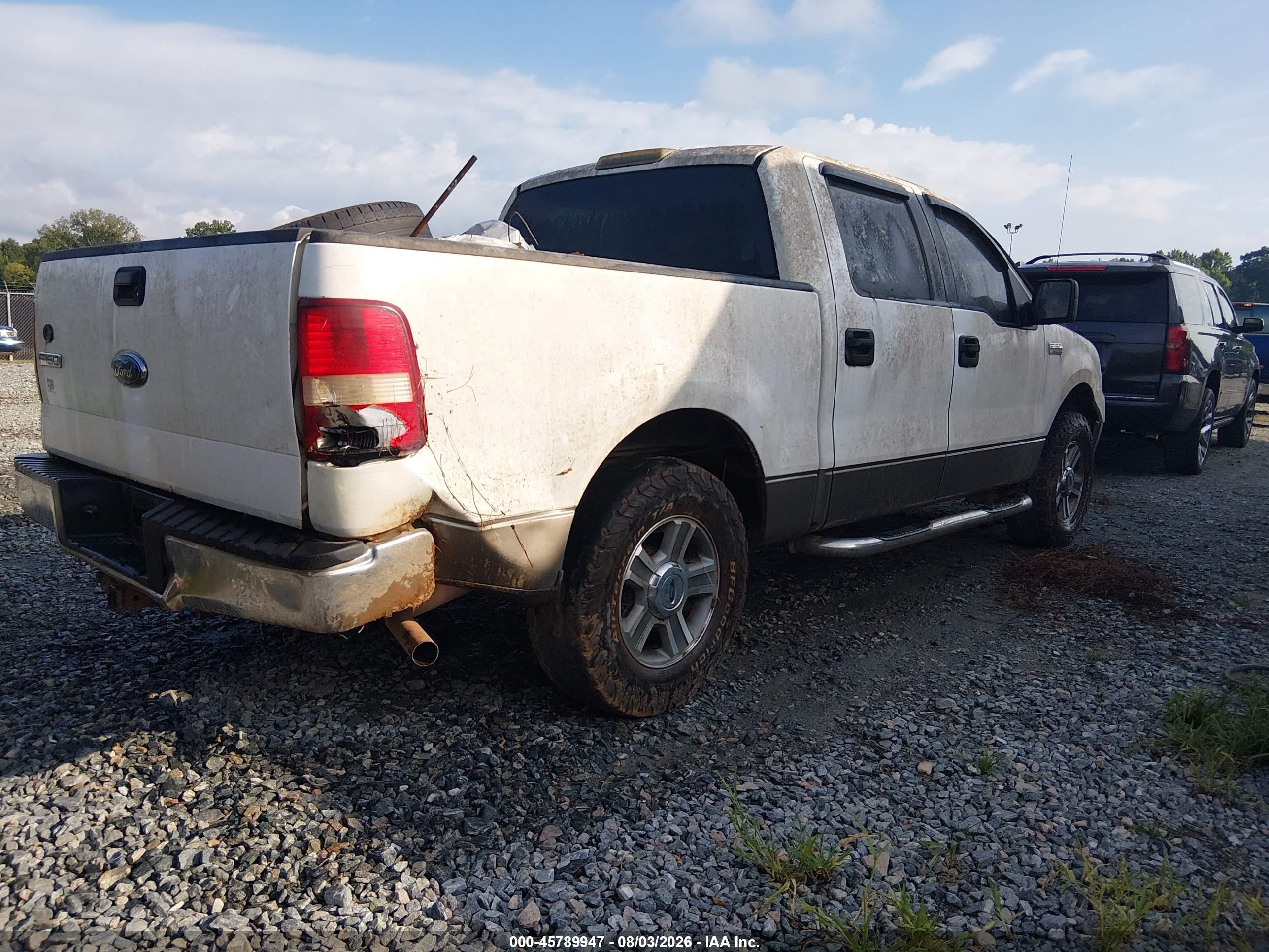 2006 Ford F-150 Lariat/xlt White vin: 1FTPW12596FA03349