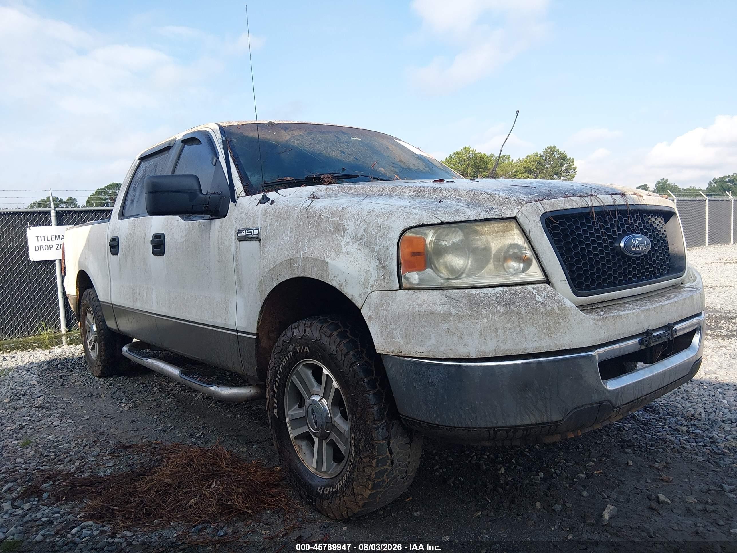 2006 Ford F-150 Lariat/xlt White vin: 1FTPW12596FA03349