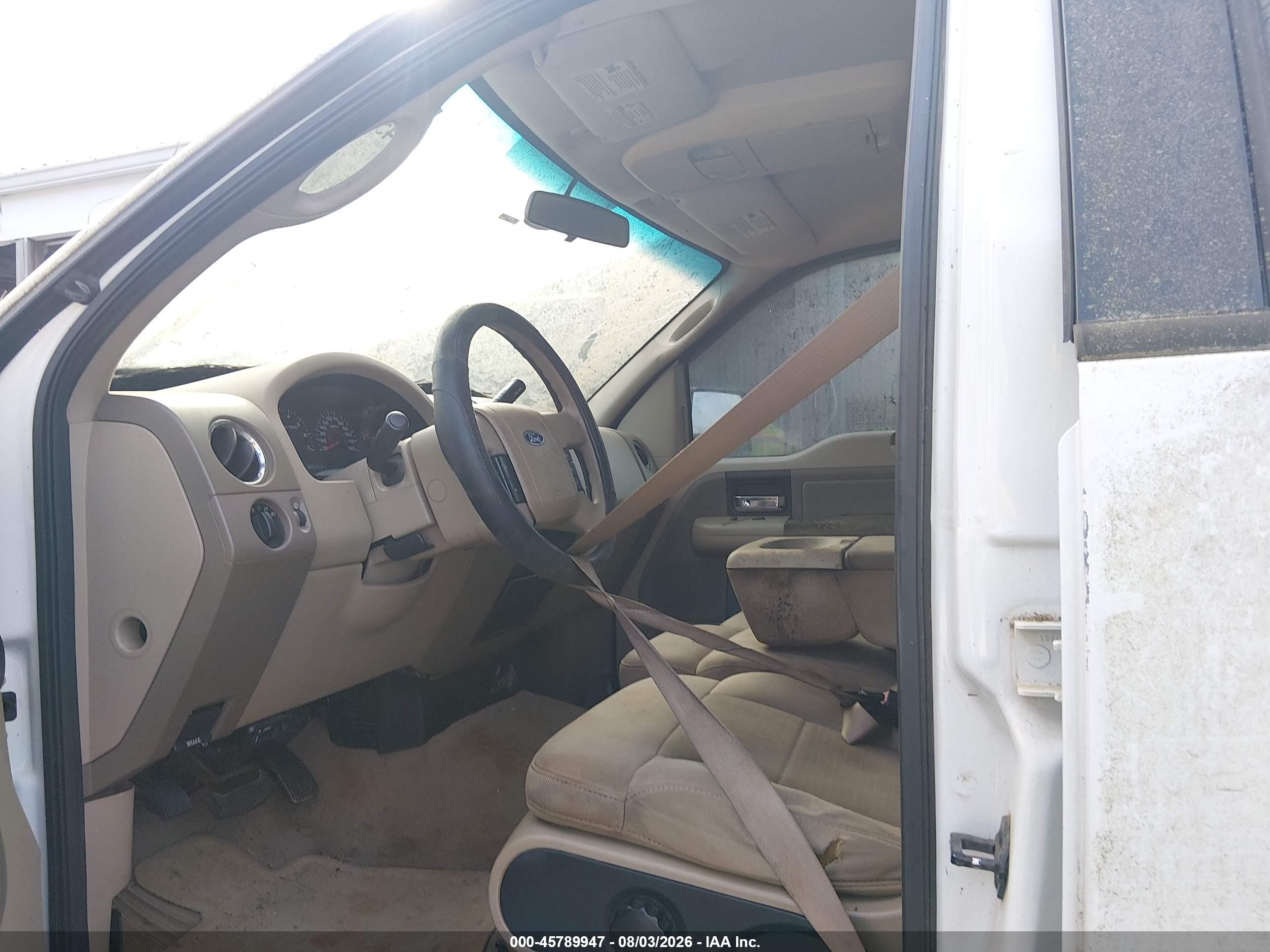 2006 Ford F-150 Lariat/xlt White vin: 1FTPW12596FA03349