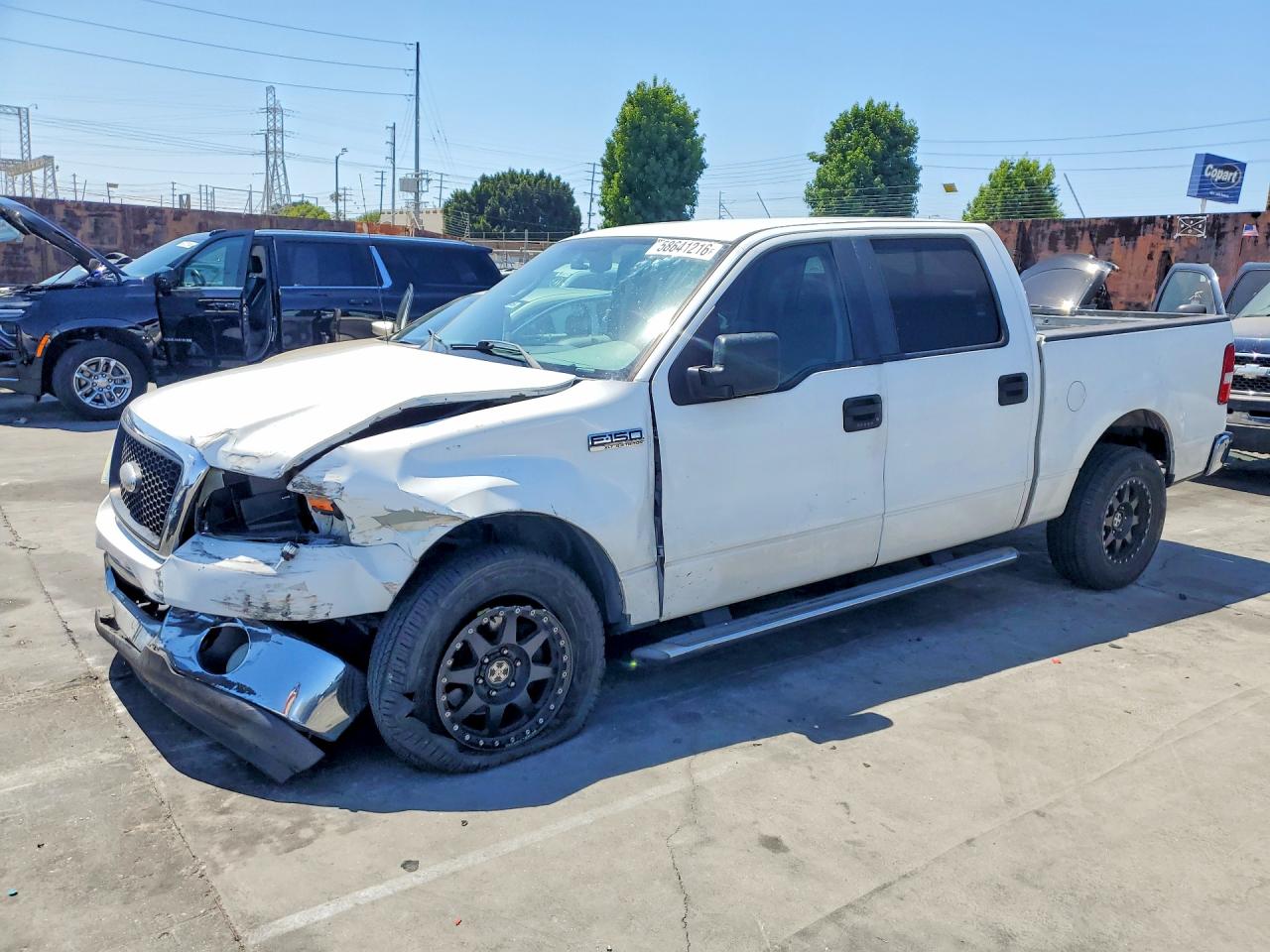 2007 Ford F150 Supercrew White vin: 1FTPW12597KB03394