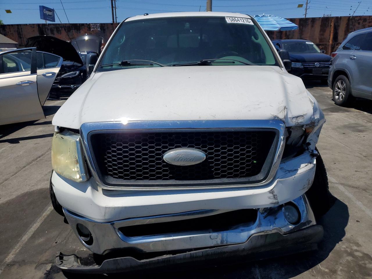 2007 Ford F150 Supercrew White vin: 1FTPW12597KB03394