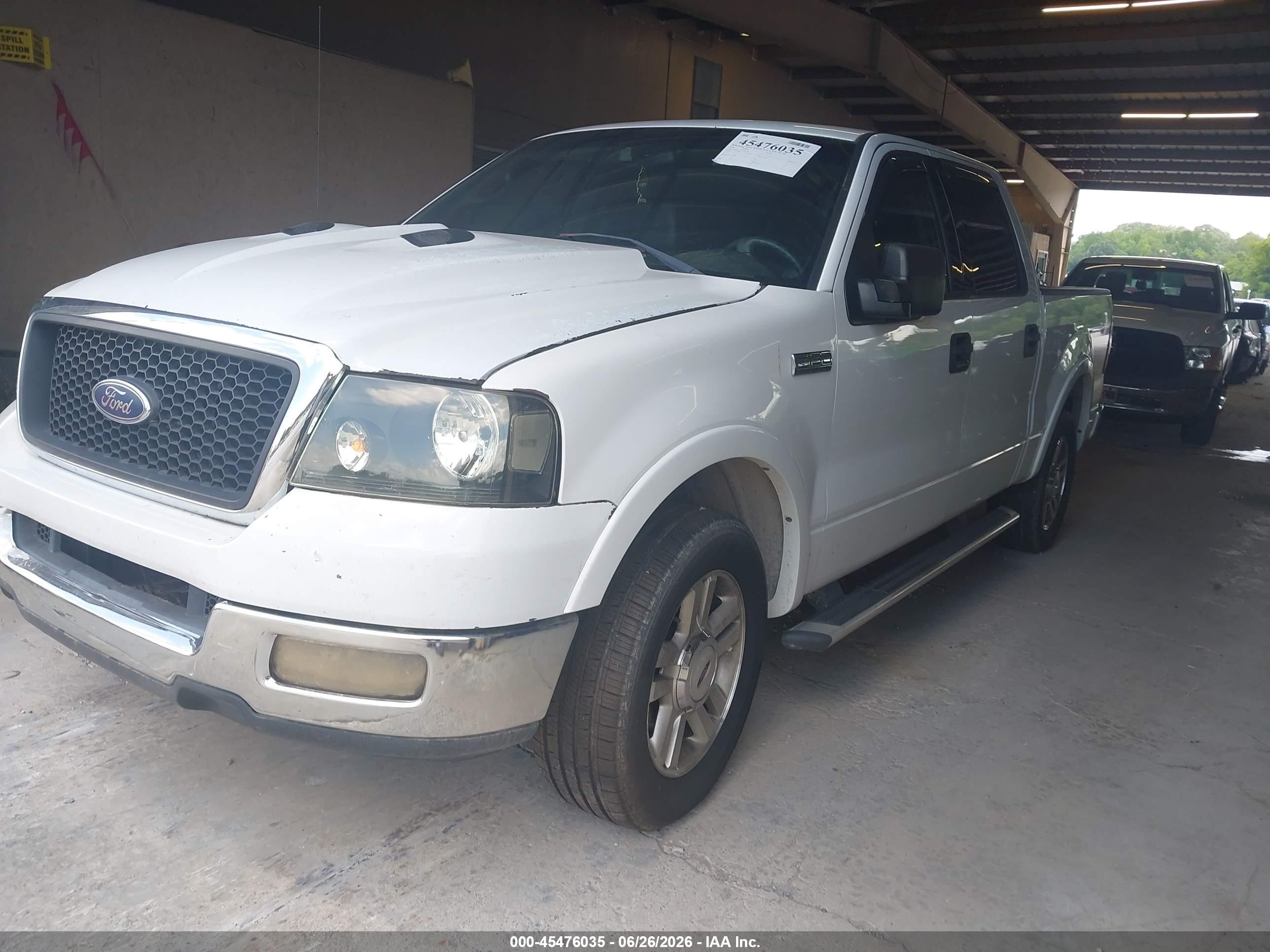2004 Ford F-150 Lariat/xlt White vin: 1FTPW125X4FA00781