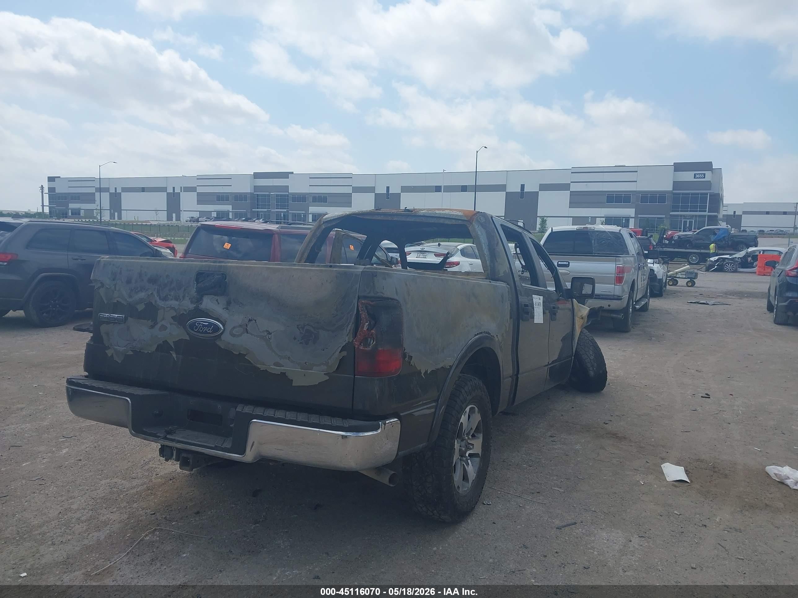 2005 Ford F-150 Lariat/xlt Brown vin: 1FTPW125X5FA67169