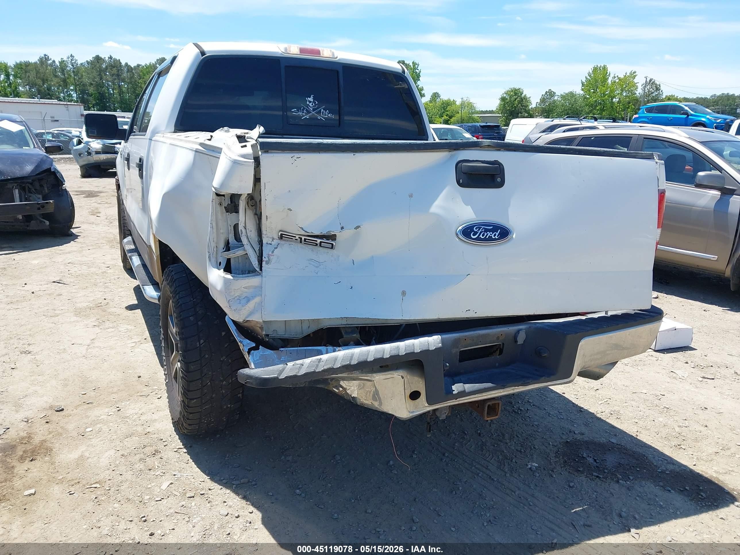 2006 Ford F-150 Lariat/xlt White vin: 1FTPW125X6FA64936