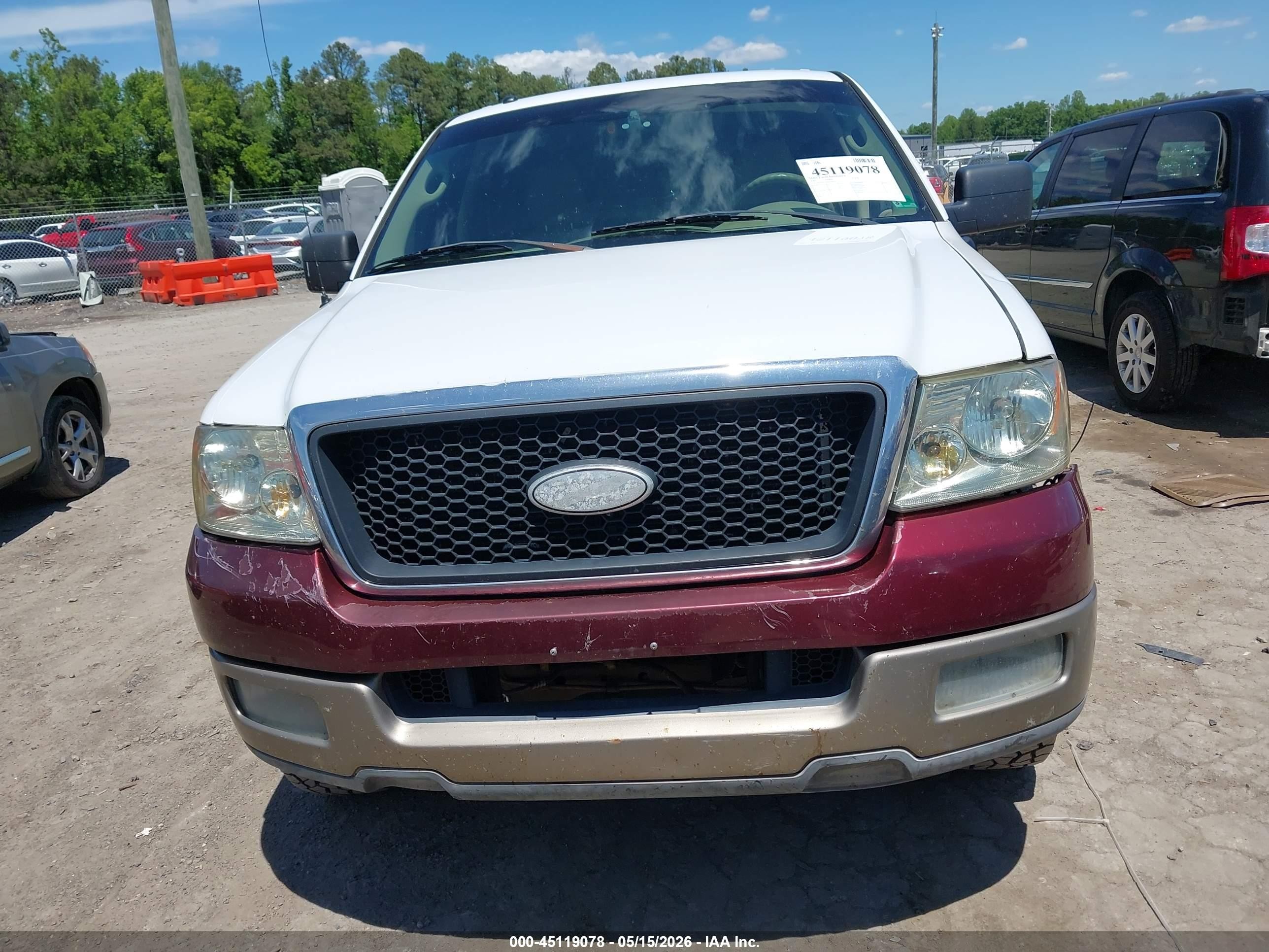 2006 Ford F-150 Lariat/xlt White vin: 1FTPW125X6FA64936