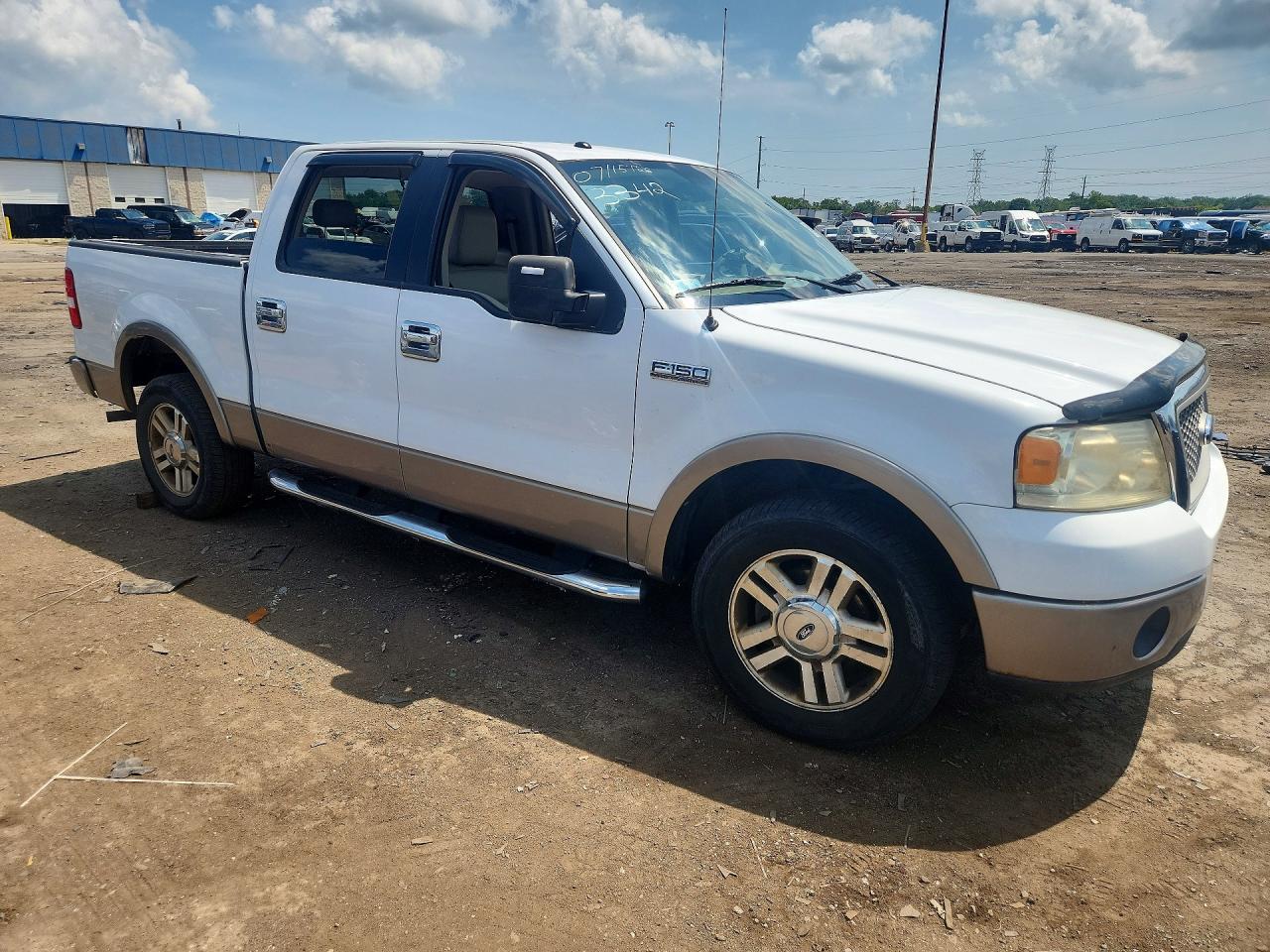 2006 Ford F150 Supercrew White vin: 1FTPW12V06FB73342