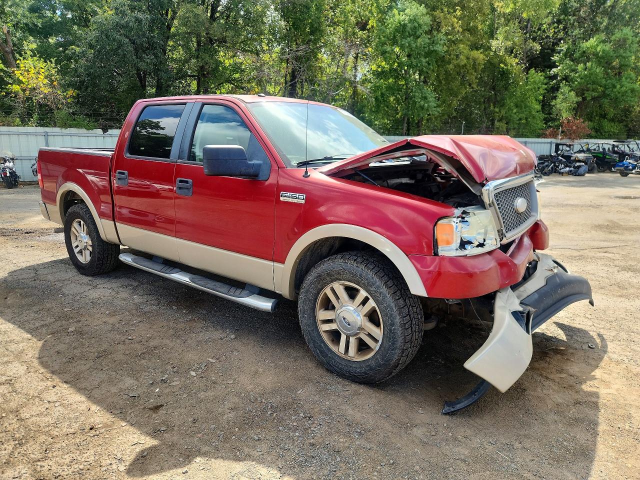 2007 Ford F150 Supercrew Red vin: 1FTPW12V07FB61662
