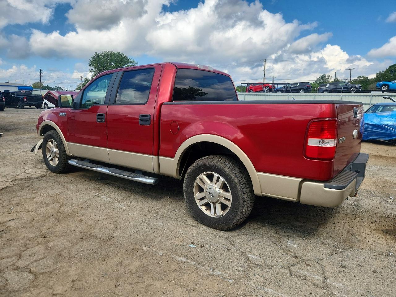 2007 Ford F150 Supercrew Red vin: 1FTPW12V07FB61662