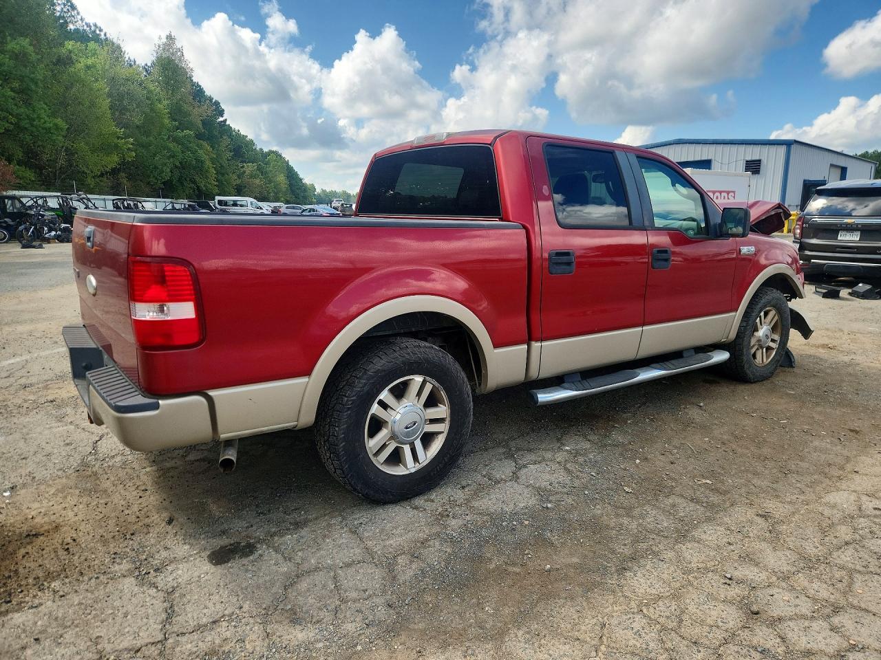 2007 Ford F150 Supercrew Red vin: 1FTPW12V07FB61662