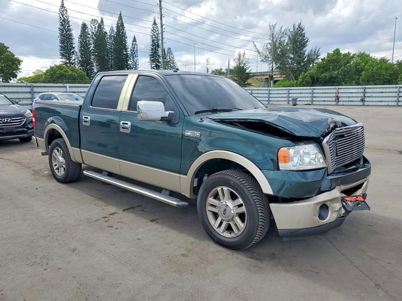 2007 Ford F150 Supercrew Green vin: 1FTPW12V07KB29074