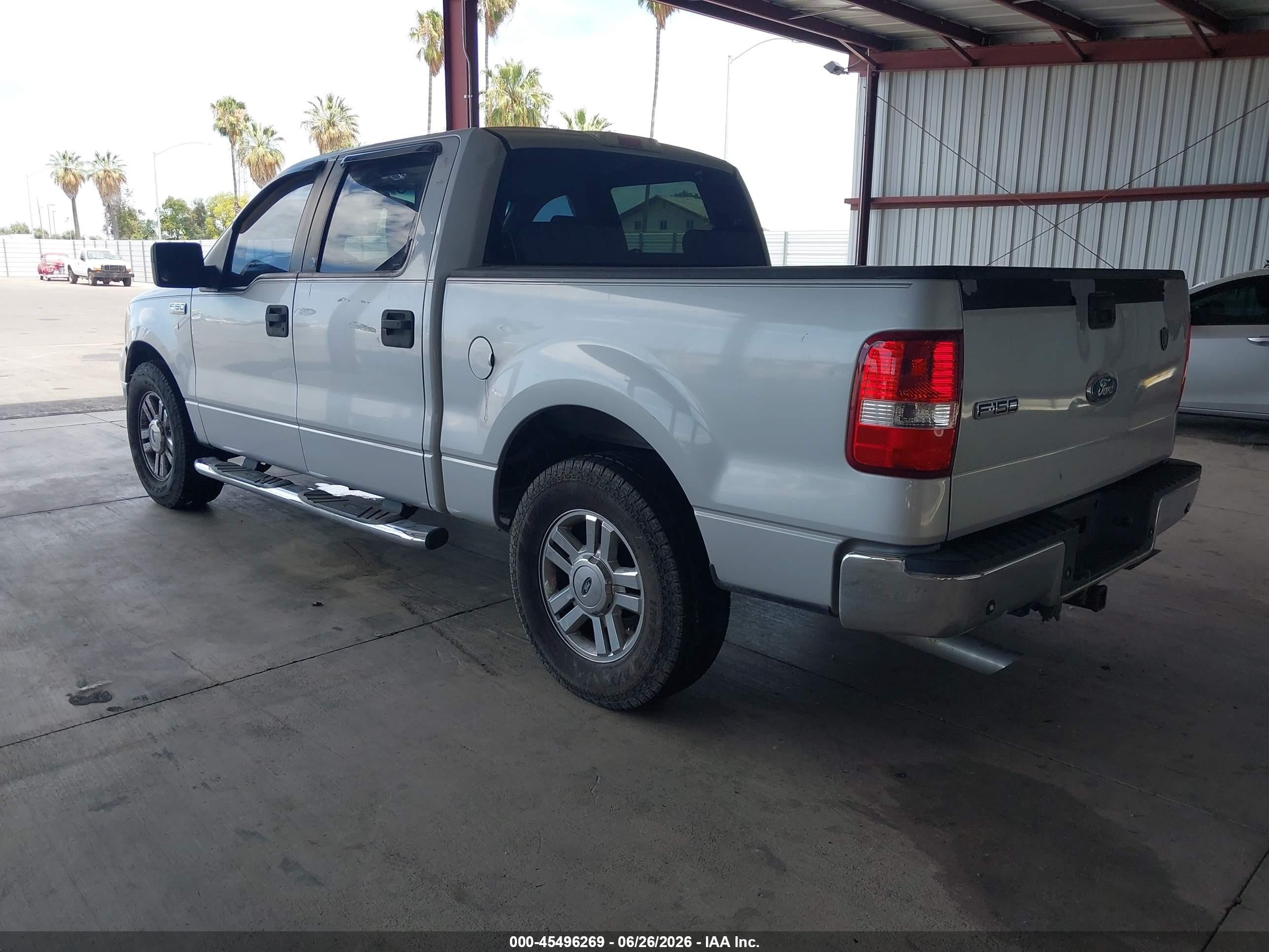 2007 Ford F-150 Lariat/xlt Серебряный vin: 1FTPW12V07KC02301