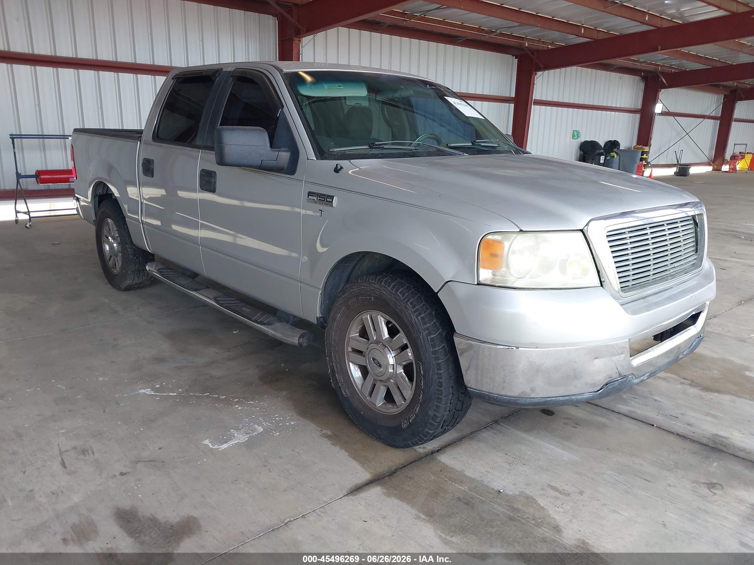2007 Ford F-150 Lariat/xlt Silver vin: 1FTPW12V07KC02301