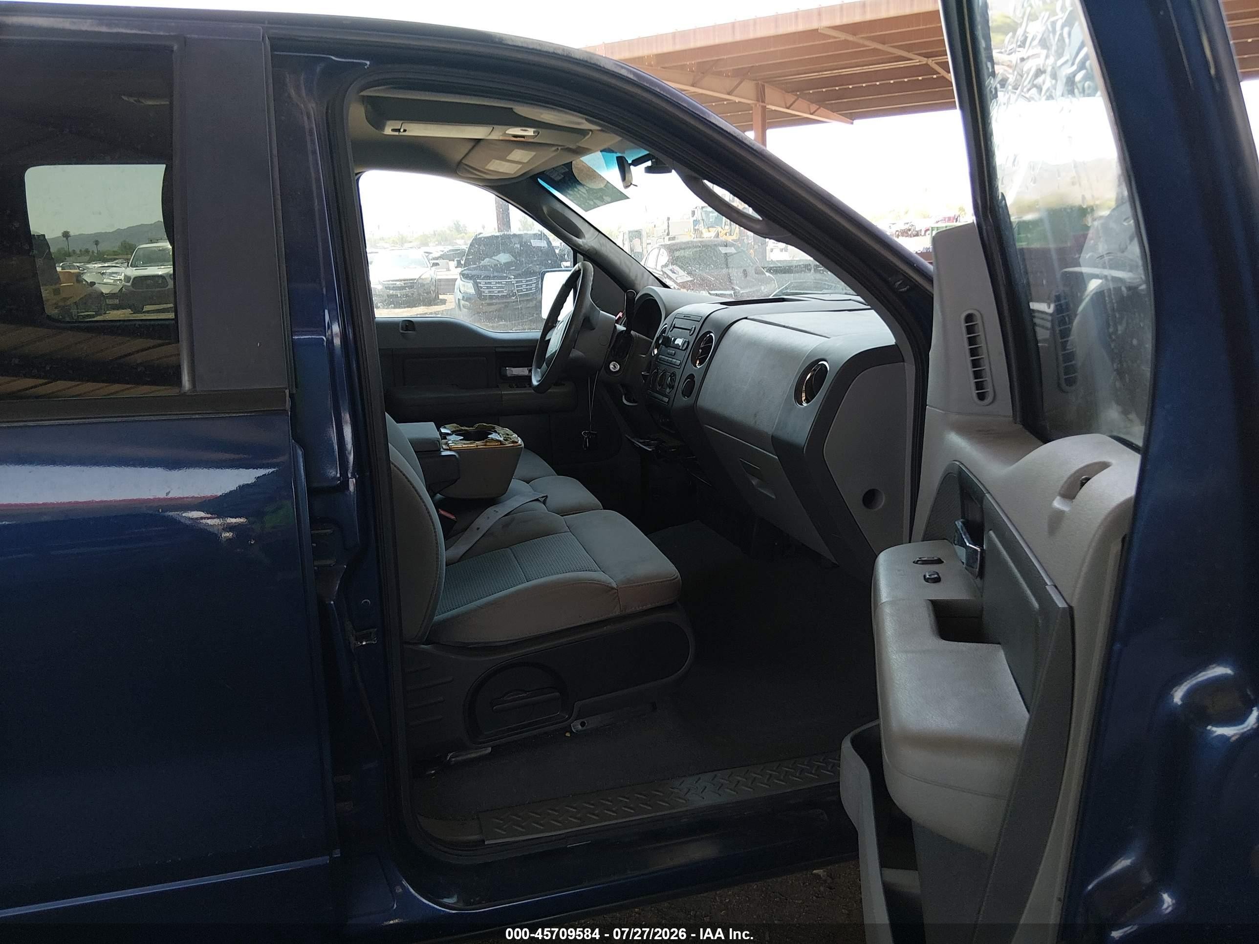 2007 Ford F-150 Lariat/xlt Blue vin: 1FTPW12V07KD08103
