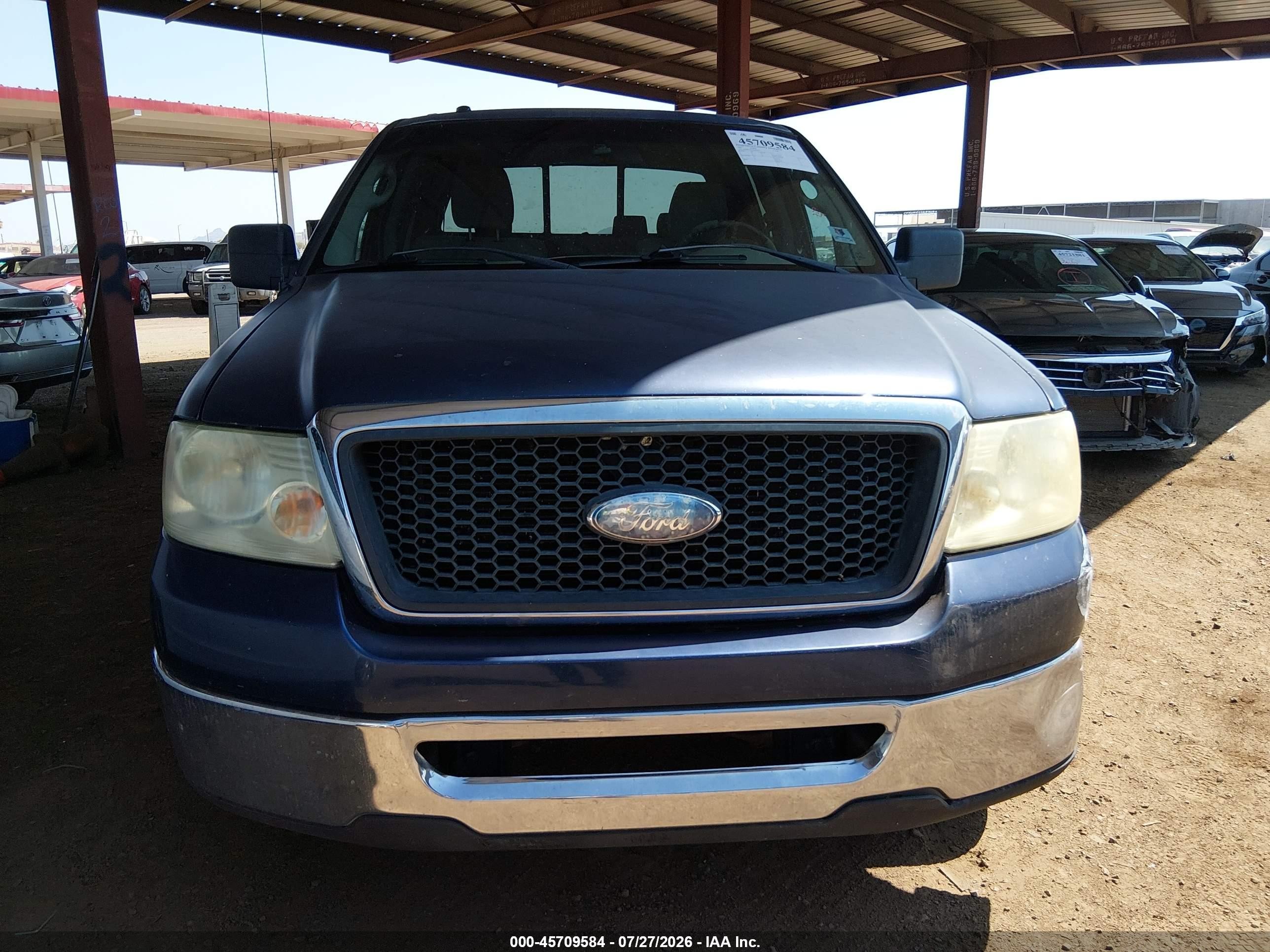 2007 Ford F-150 Lariat/xlt Blue vin: 1FTPW12V07KD08103