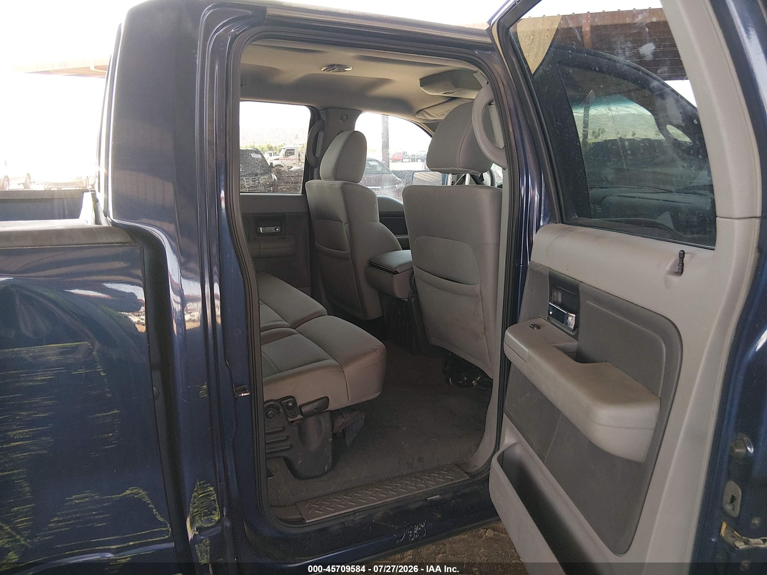 2007 Ford F-150 Lariat/xlt Blue vin: 1FTPW12V07KD08103