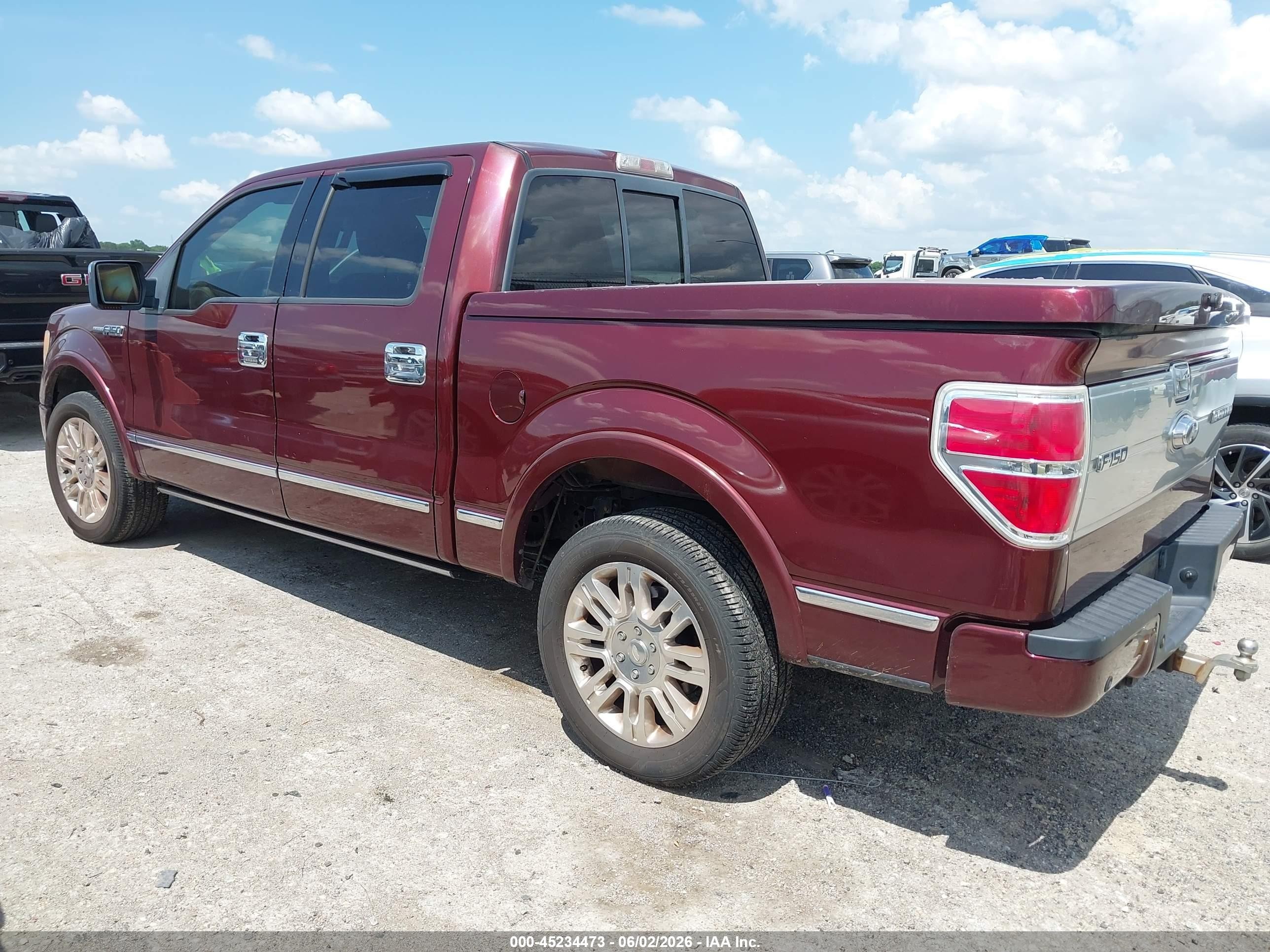 2009 Ford F-150 Platinum Maroon vin: 1FTPW12V09FA40682