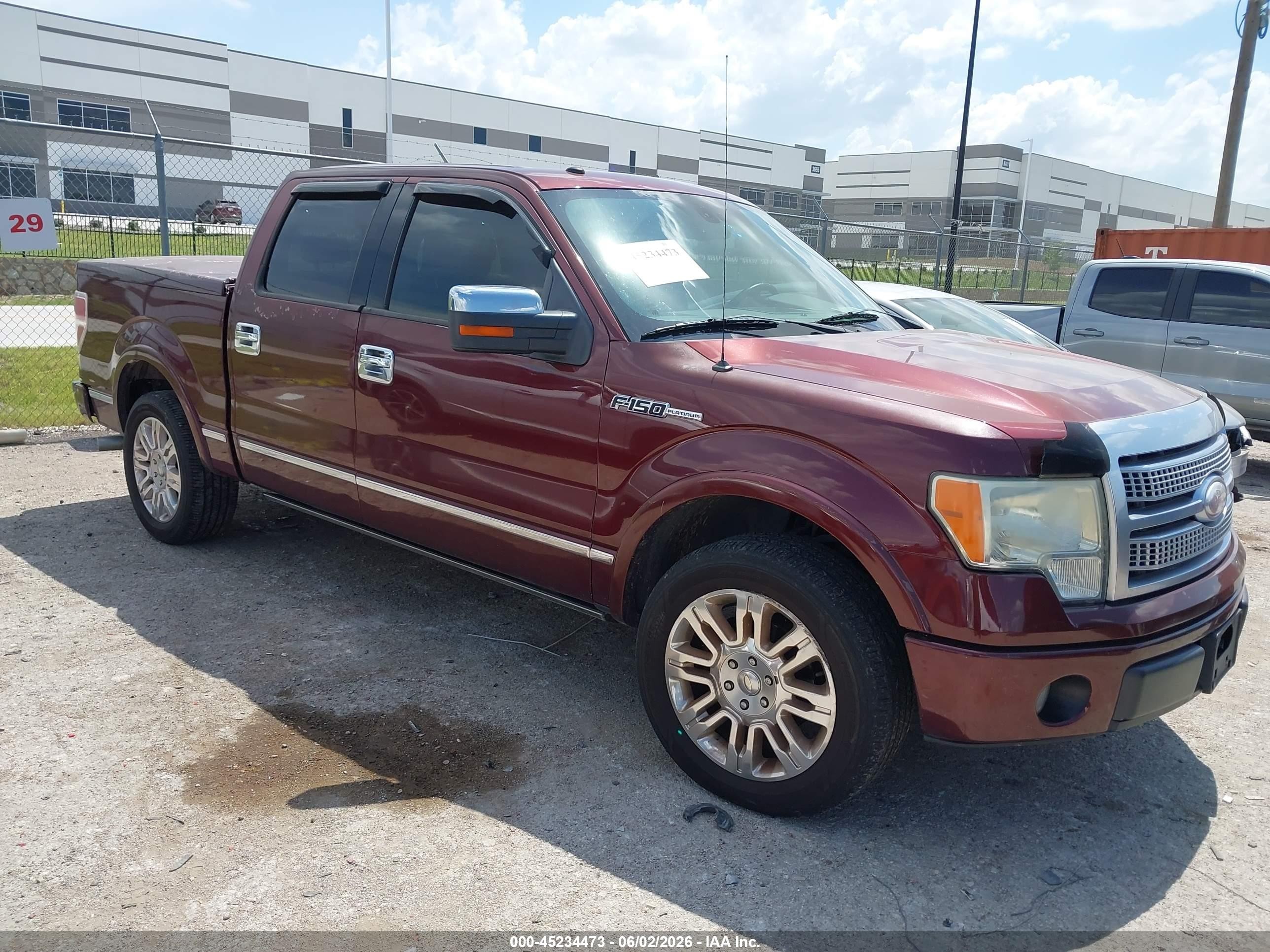 2009 Ford F-150 Platinum Maroon vin: 1FTPW12V09FA40682