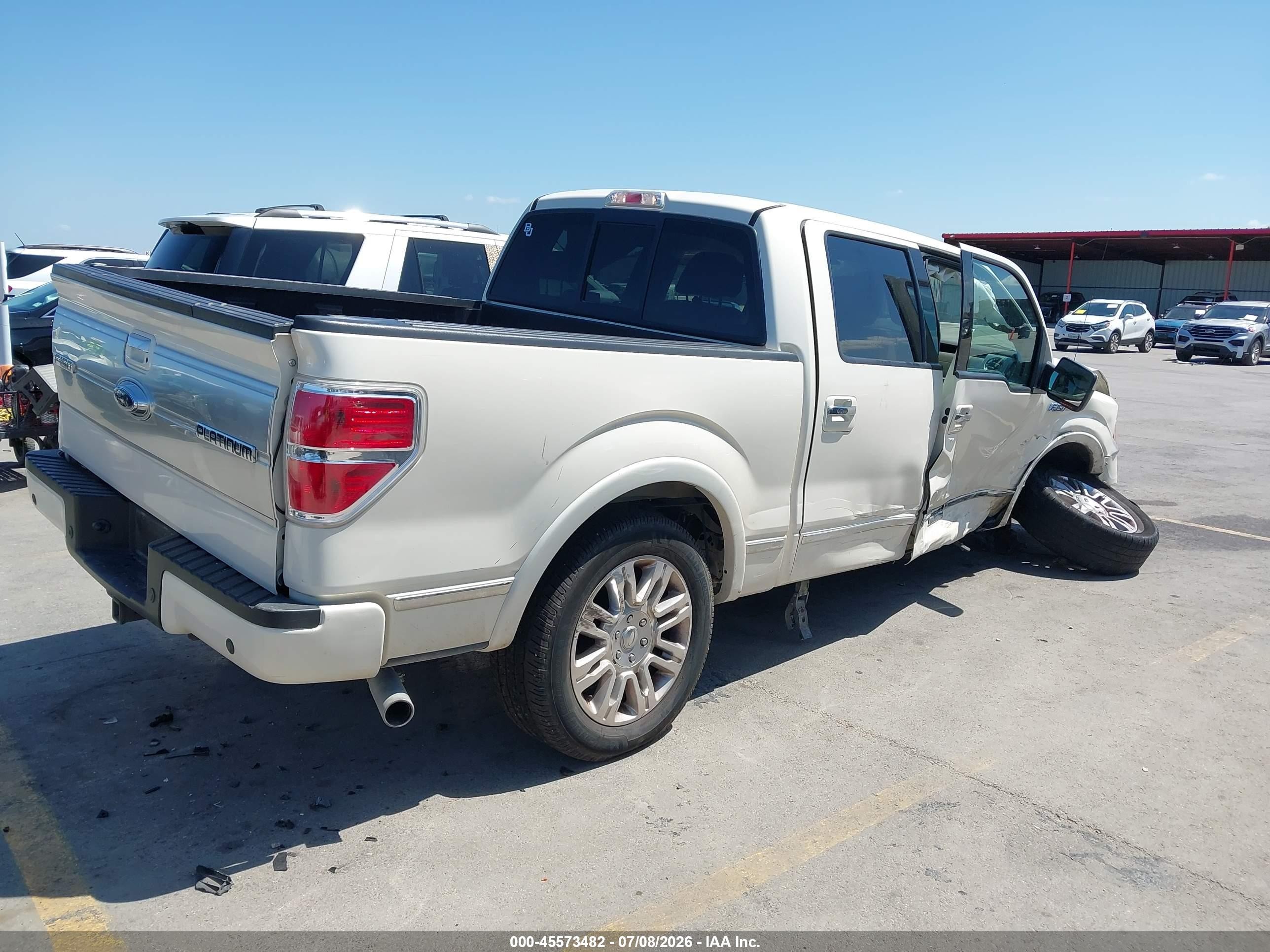 2009 Ford F-150 King Ranch/lariat/platinum/xl/xlt White vin: 1FTPW12V09FA61306