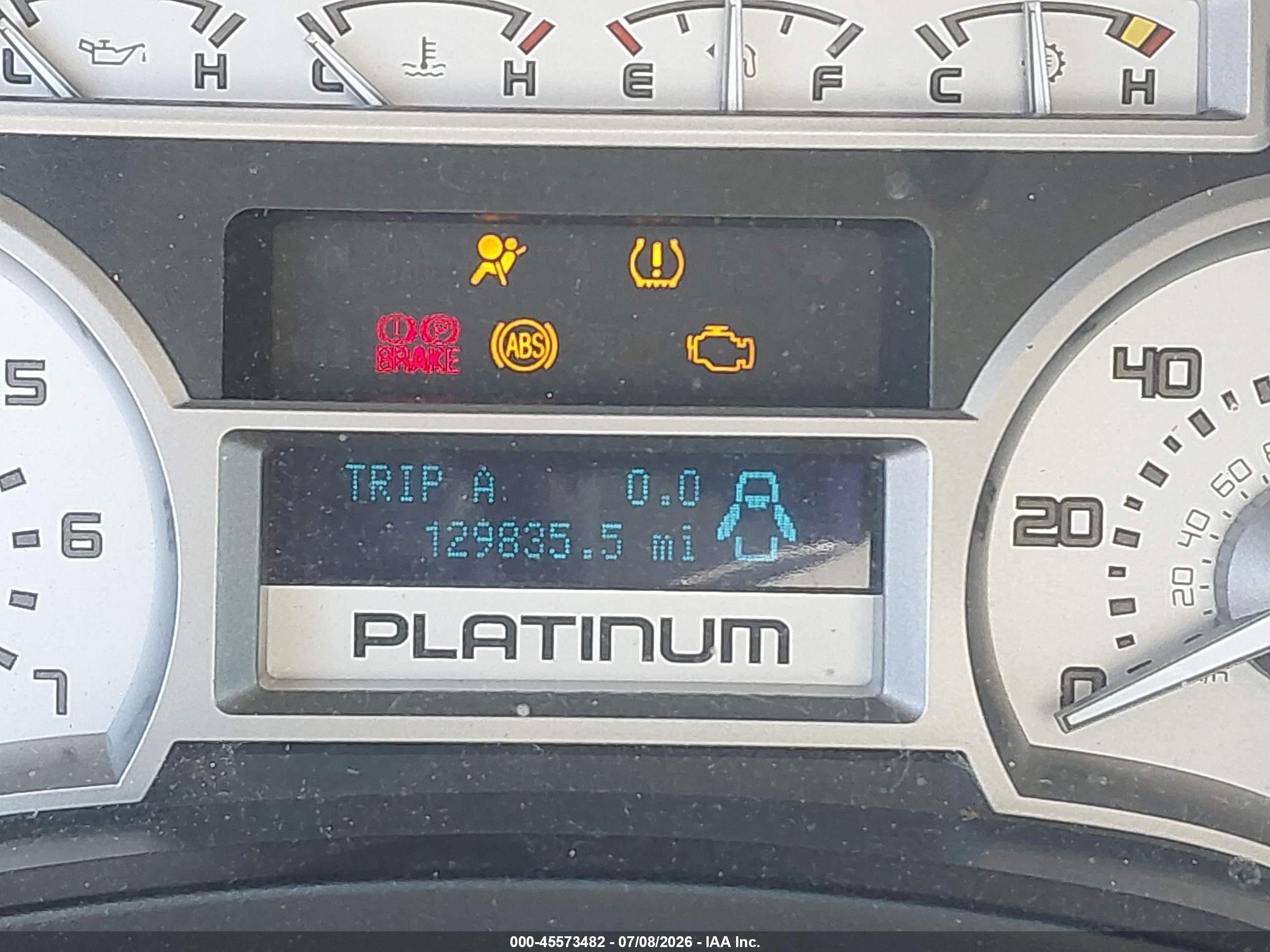2009 Ford F-150 King Ranch/lariat/platinum/xl/xlt White vin: 1FTPW12V09FA61306