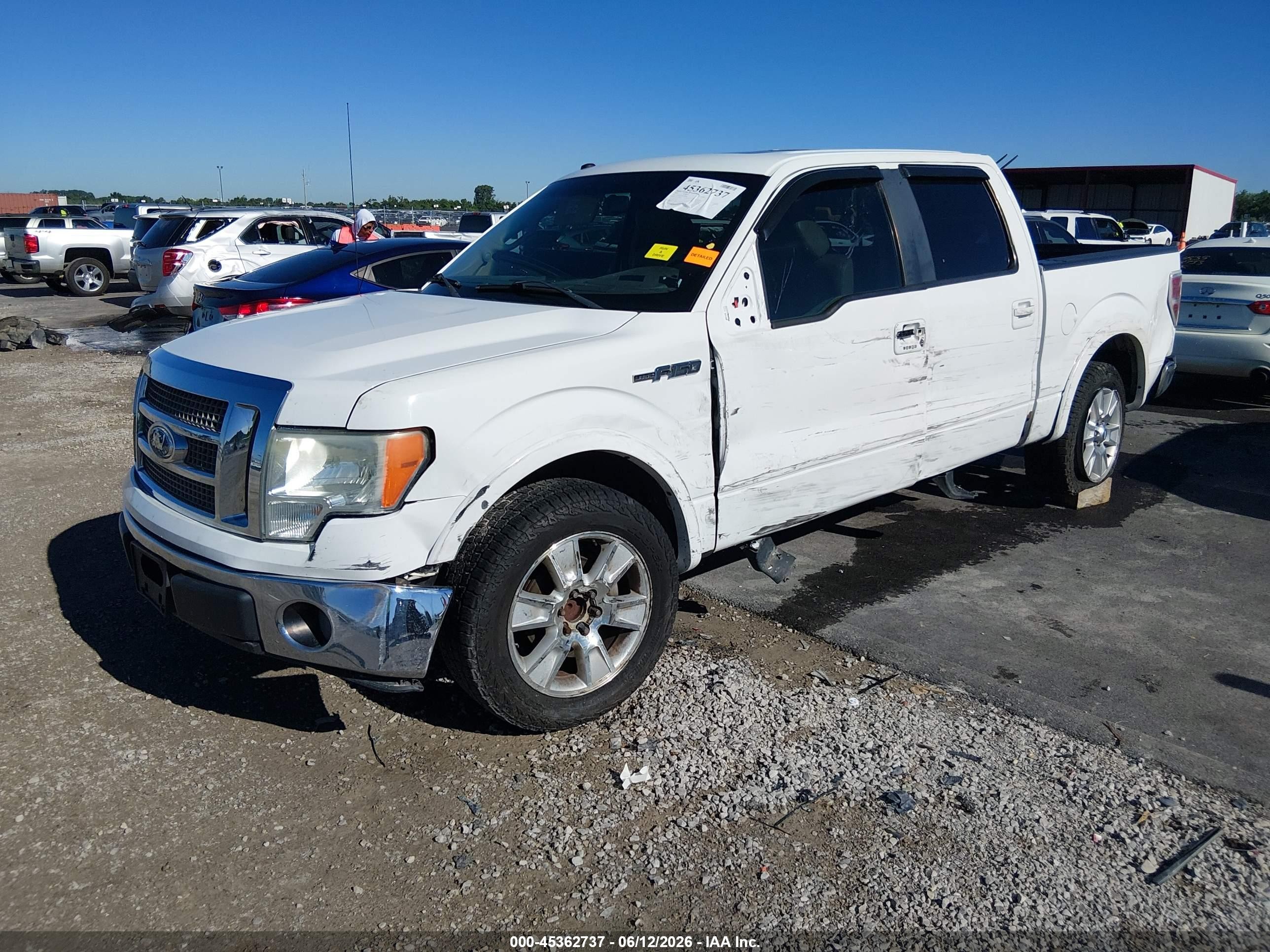2009 Ford F-150 King Ranch/lariat/platinum/xl/xlt Белый vin: 1FTPW12V09FB40720