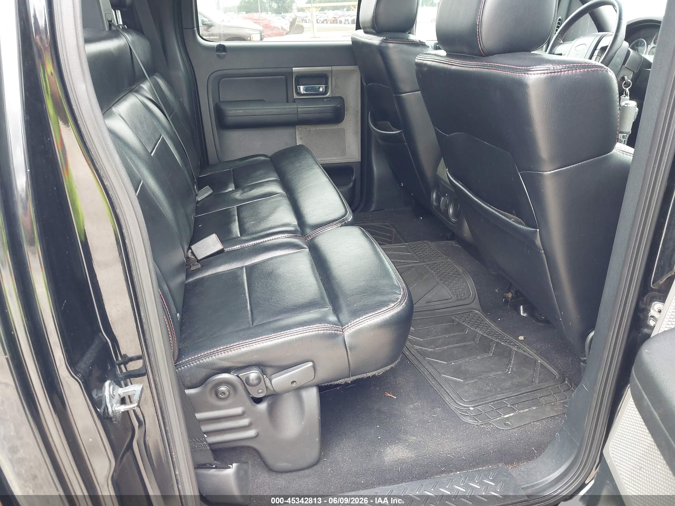 2007 Ford F-150 Lariat/xlt Black vin: 1FTPW12V17KD33947