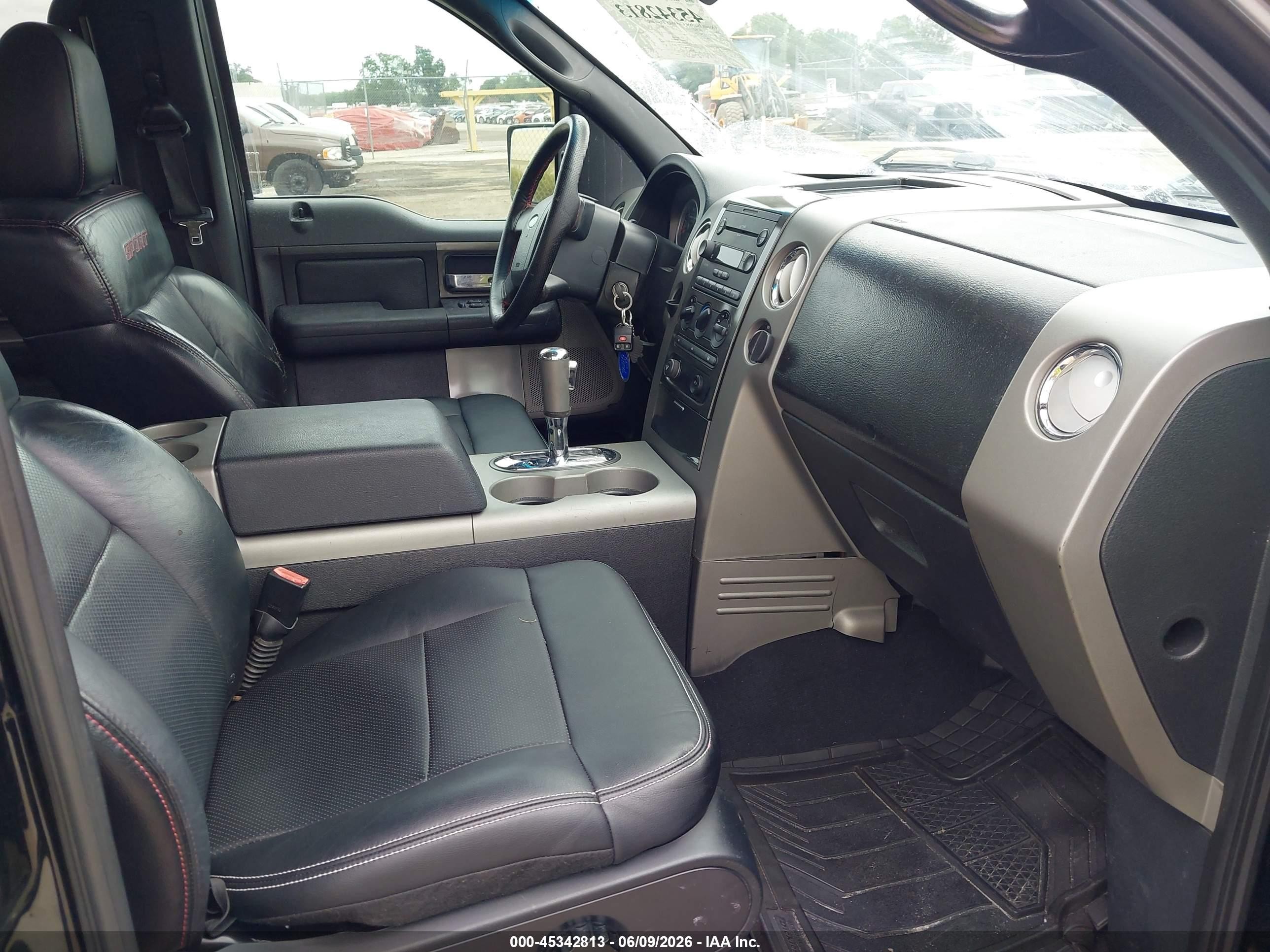 2007 Ford F-150 Lariat/xlt Black vin: 1FTPW12V17KD33947