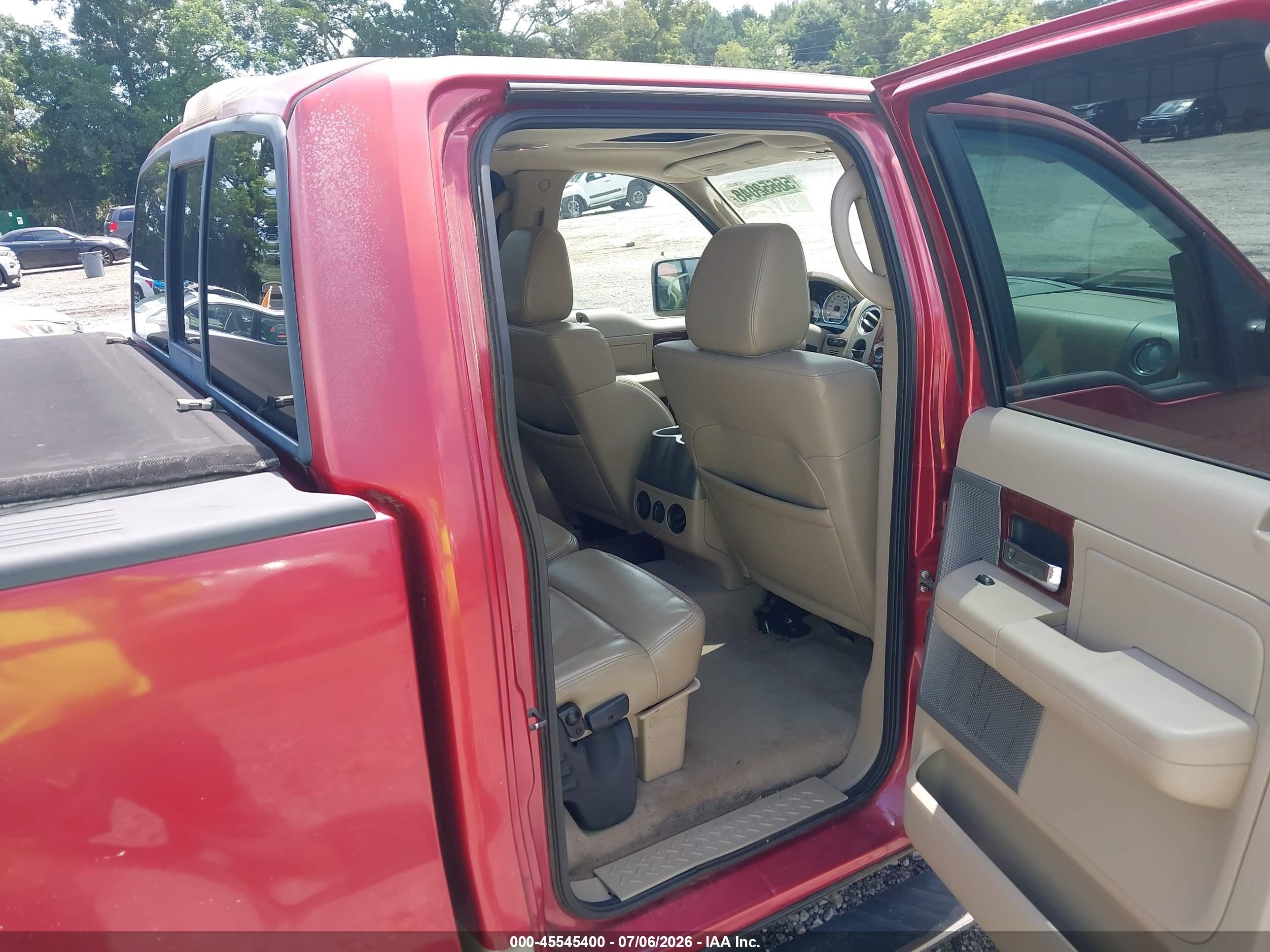 2008 Ford F-150 60th Anniversary/fx2/king Ranch/lariat/xlt Red vin: 1FTPW12V18FA15627