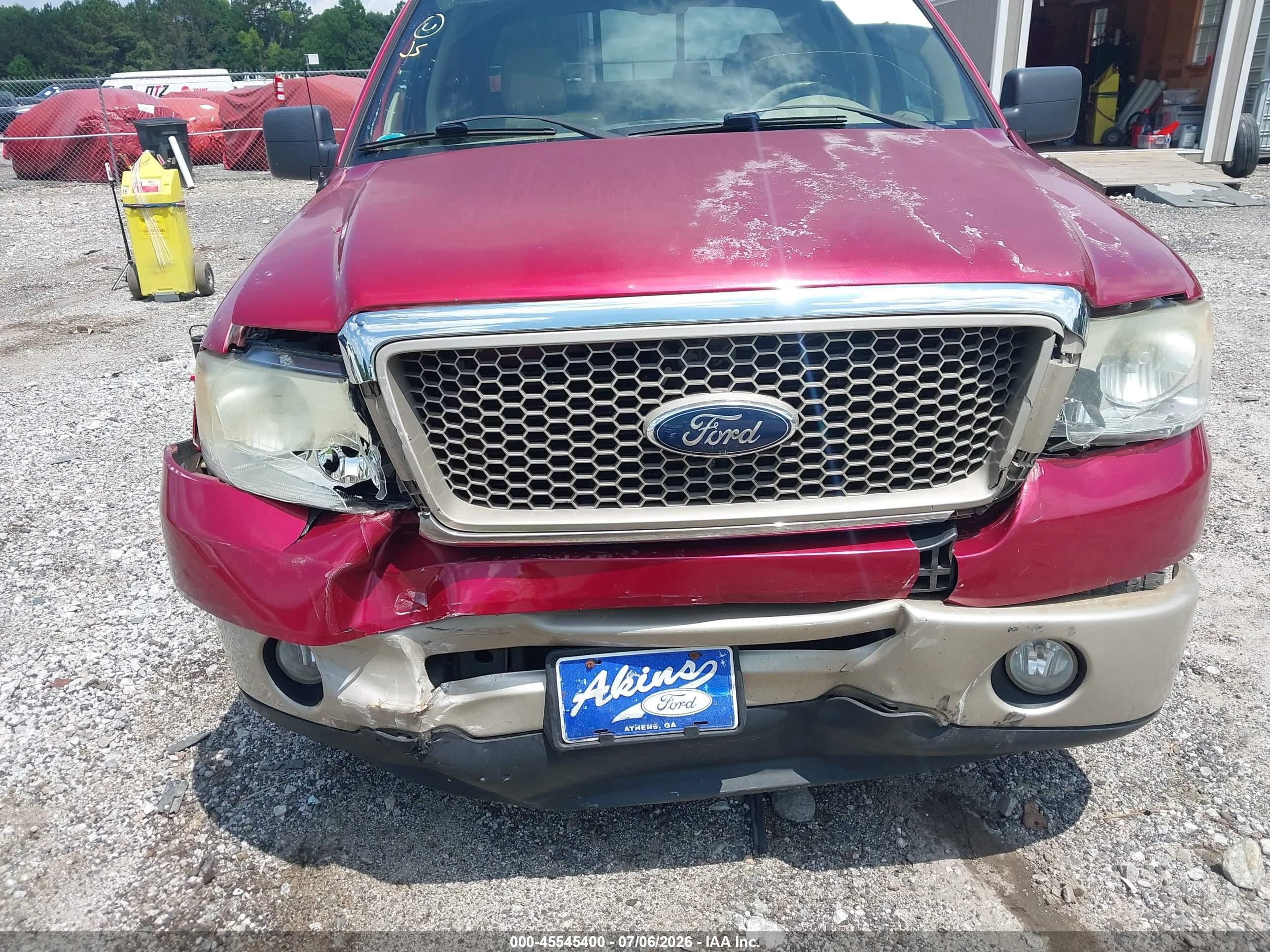 2008 Ford F-150 60th Anniversary/fx2/king Ranch/lariat/xlt Red vin: 1FTPW12V18FA15627