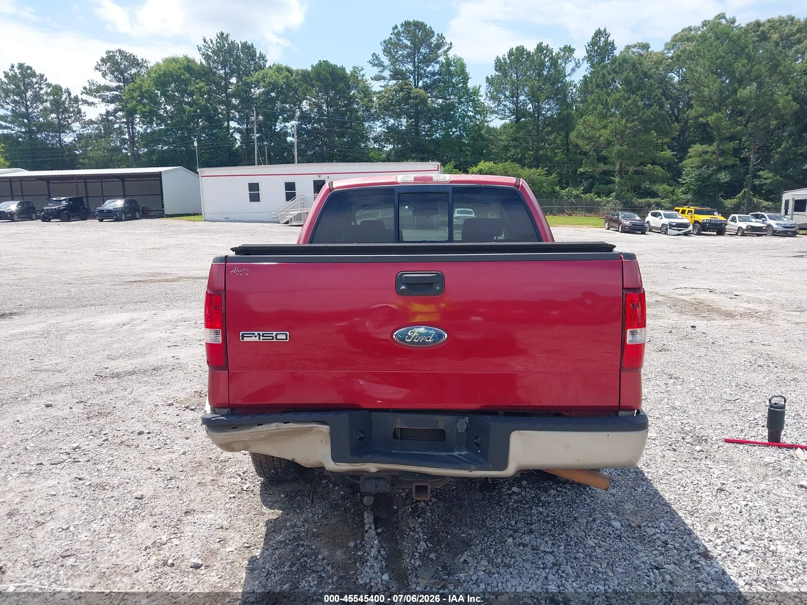 2008 Ford F-150 60th Anniversary/fx2/king Ranch/lariat/xlt Red vin: 1FTPW12V18FA15627