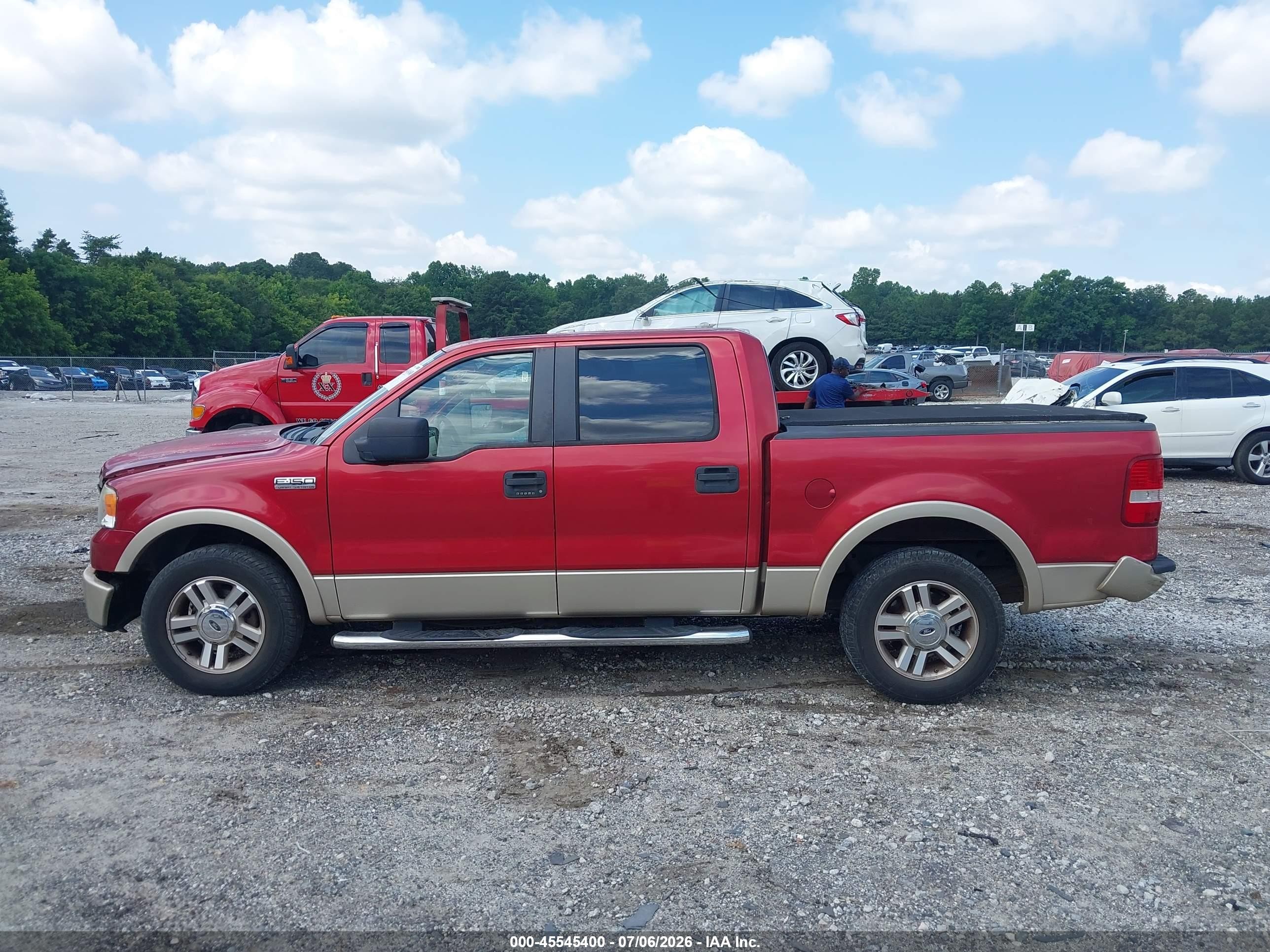 2008 Ford F-150 60th Anniversary/fx2/king Ranch/lariat/xlt Red vin: 1FTPW12V18FA15627